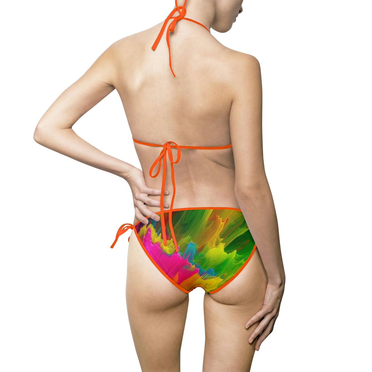 Women's Bikini Swimsuit (AOP) neon fusion 1