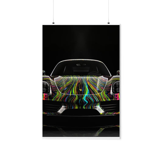 Premium Matte Vertical Posters Porsche Line 3