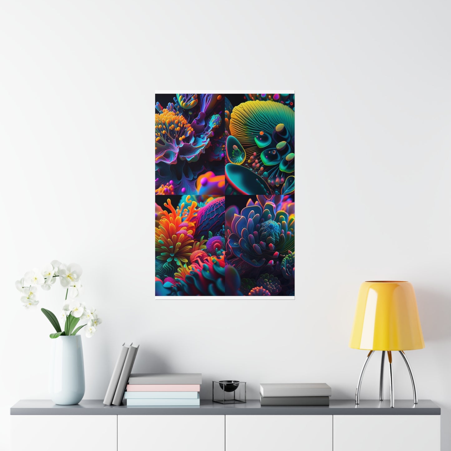 Premium Matte Vertical Posters Ocean Life Macro 5