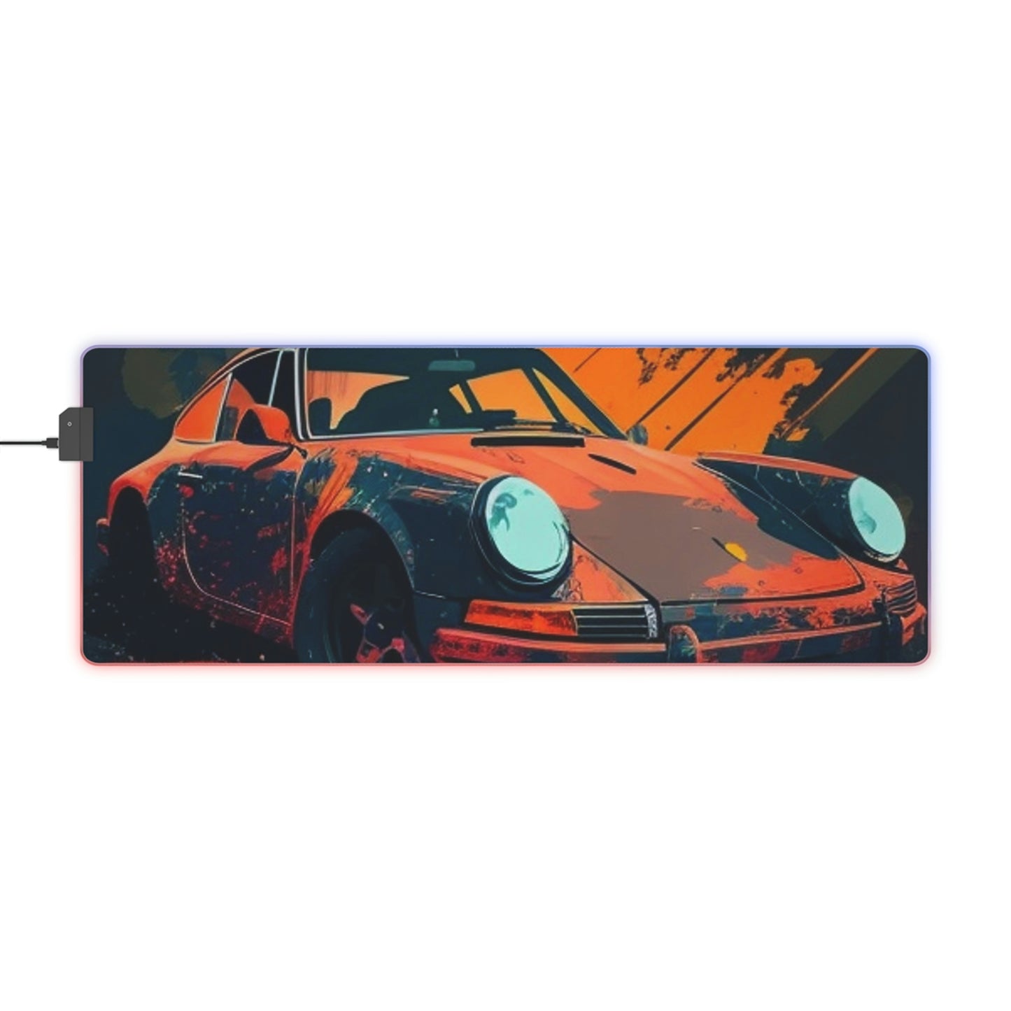LED Gaming Mouse Pad Porsche Abstract 3