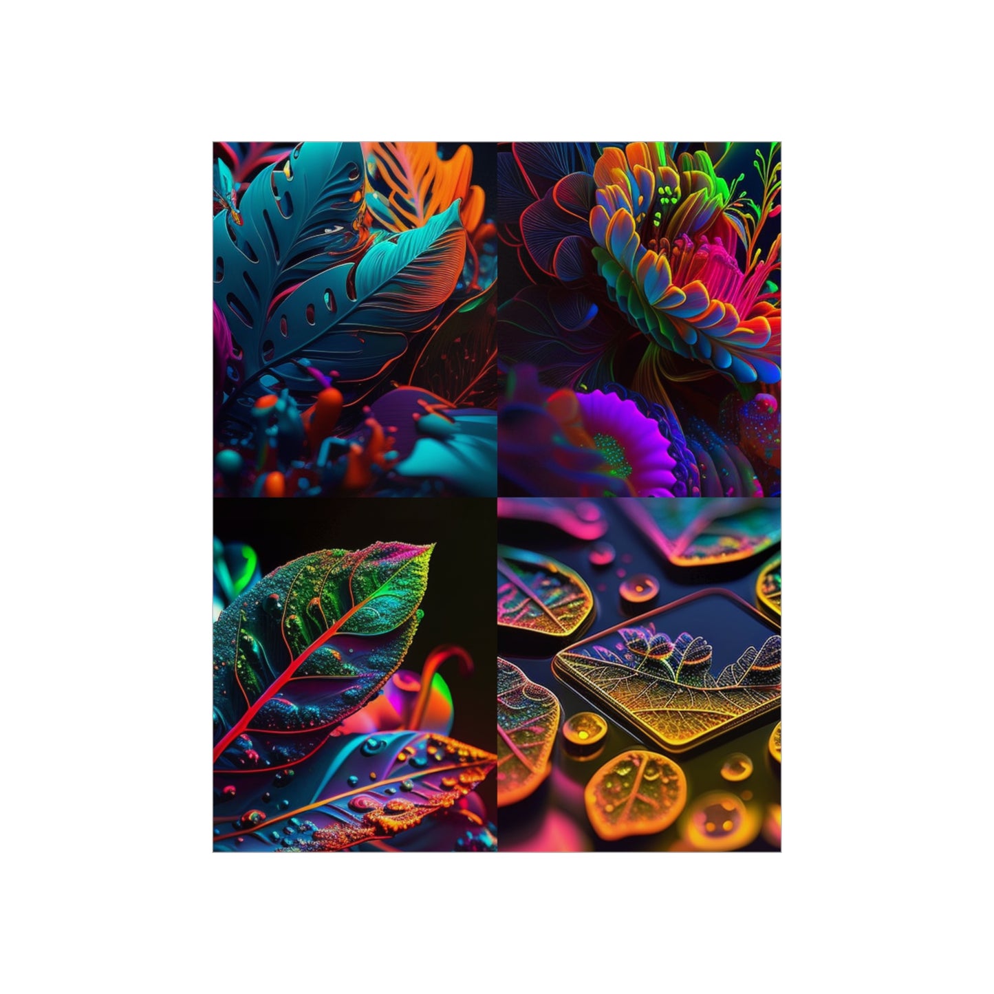 Premium Matte Vertical Posters Macro Florescent 5