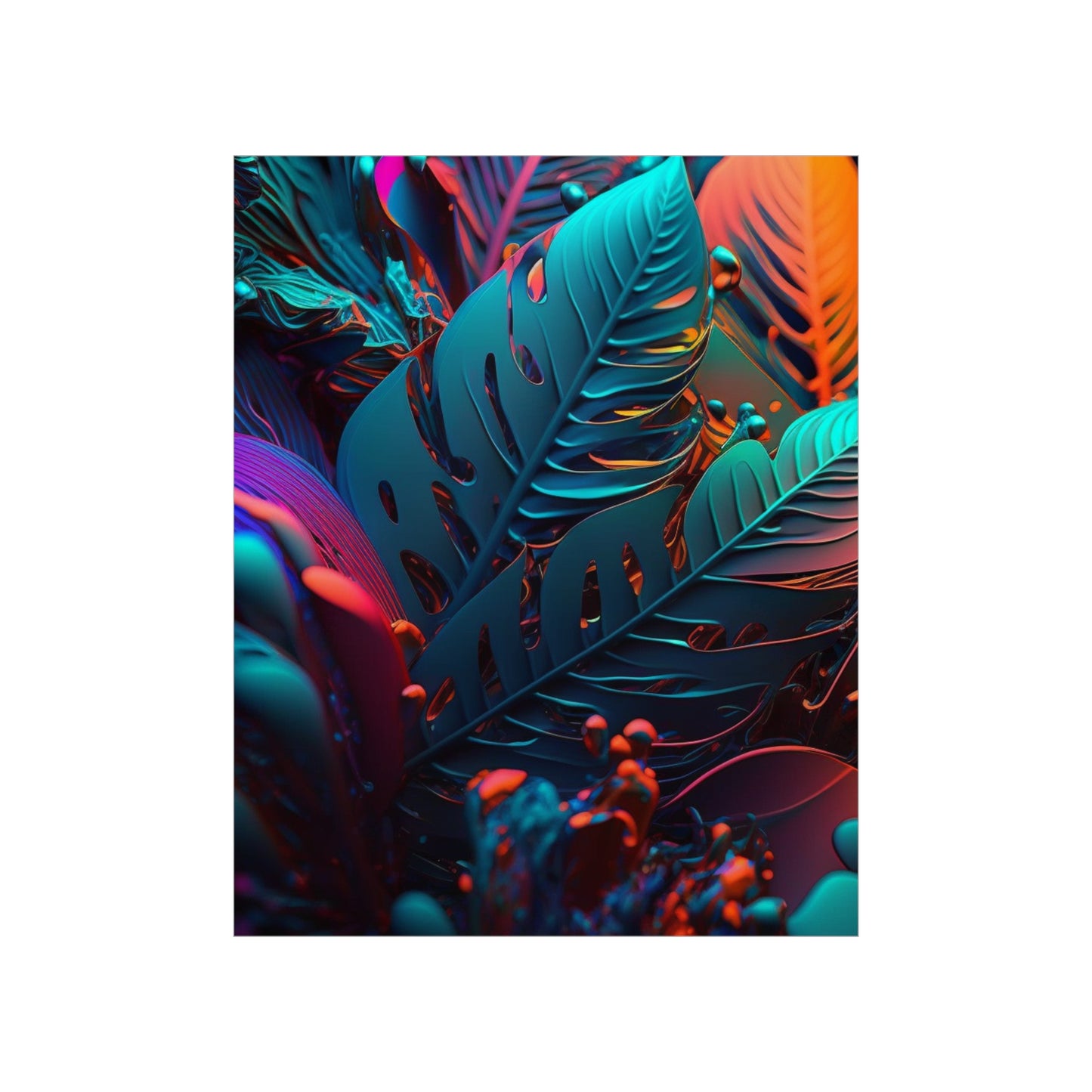 Premium Matte Vertical Posters Macro Florescent 1