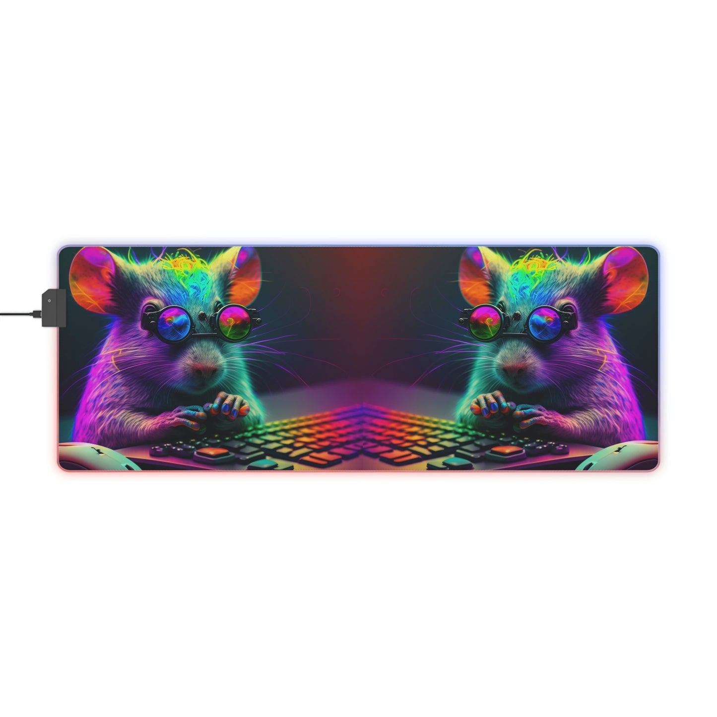LED Gaming Mouse Pad Neon Mouse 3