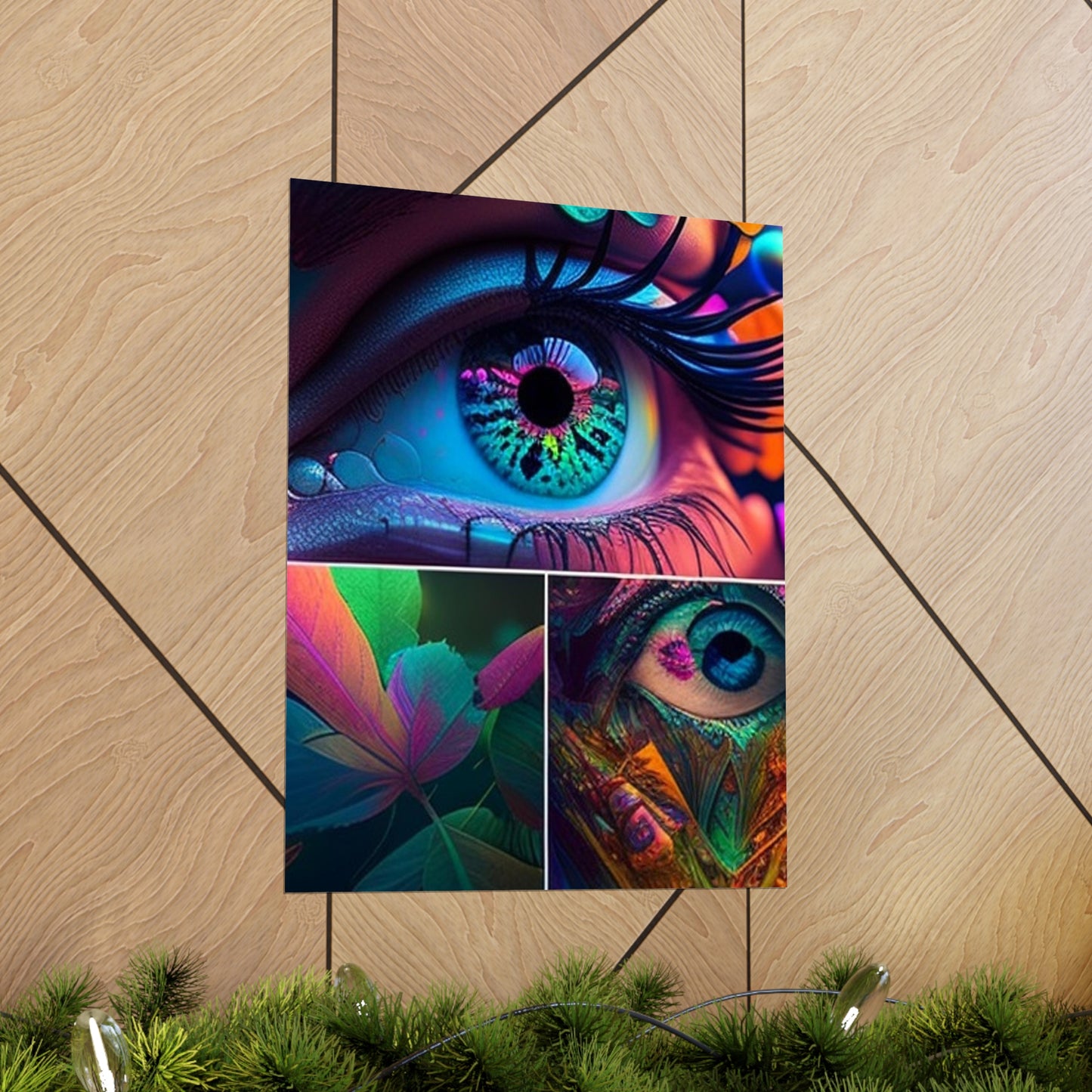 Premium Matte Vertical Posters Neon Florescent Glow 3