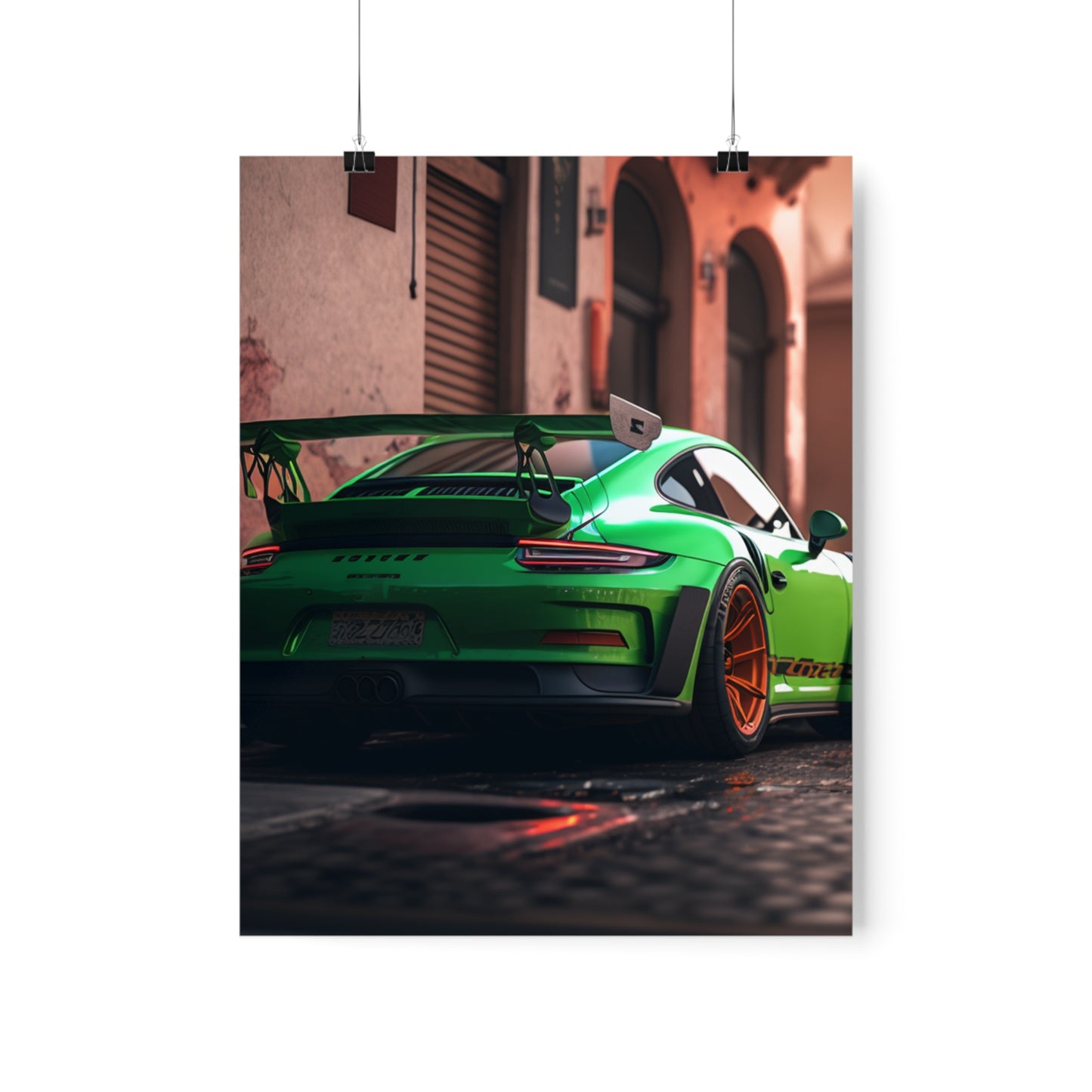 Premium Matte Vertical Posters porsche 911 gt3 1