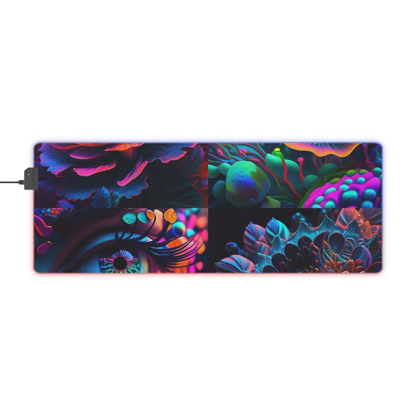 LED Gaming Mouse Pad Neon Florescent Glow