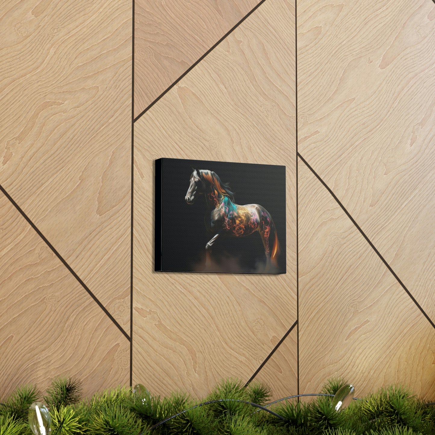 Canvas Gallery Wraps Horses smoke 4