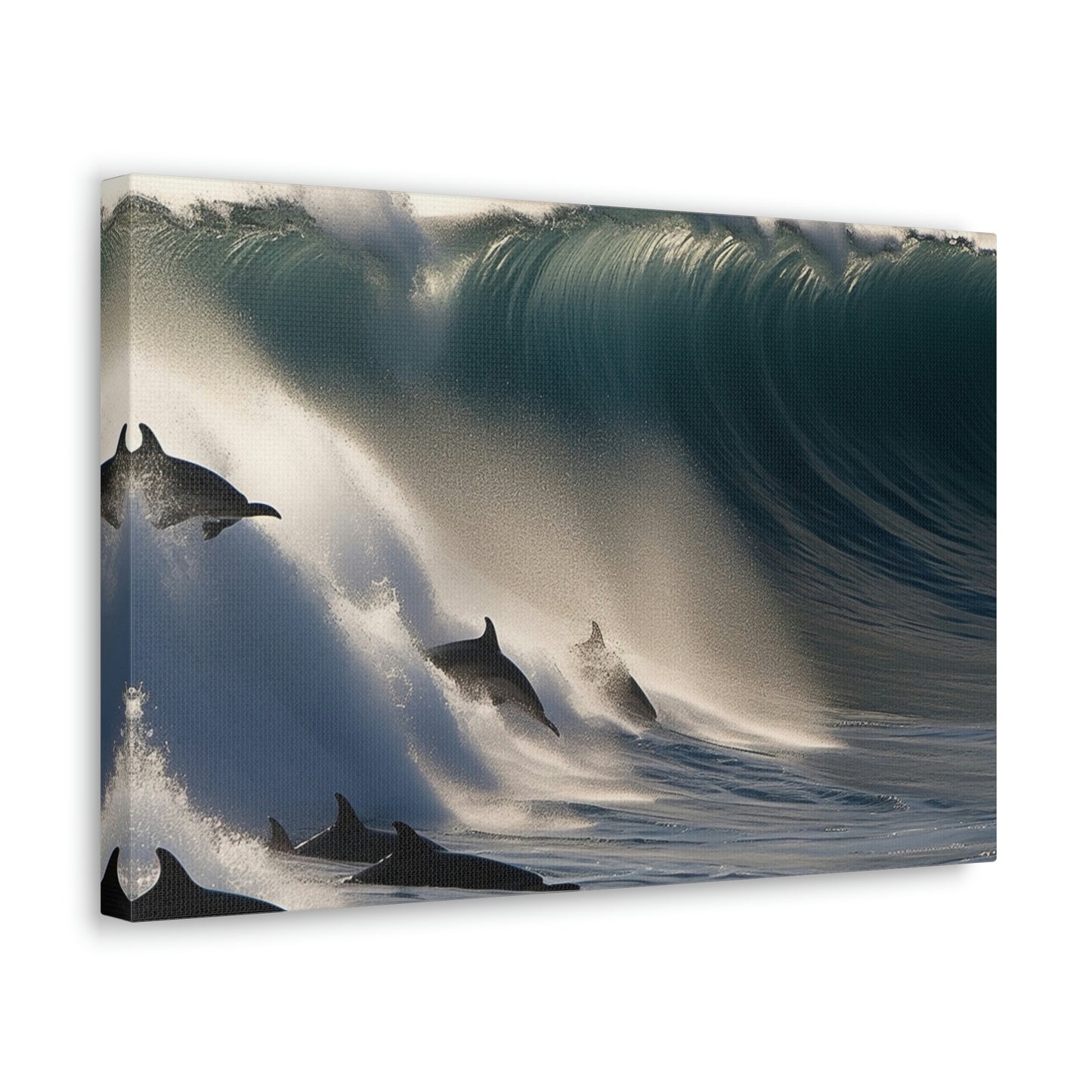 Canvas Gallery Wraps Dolphin Wave 2