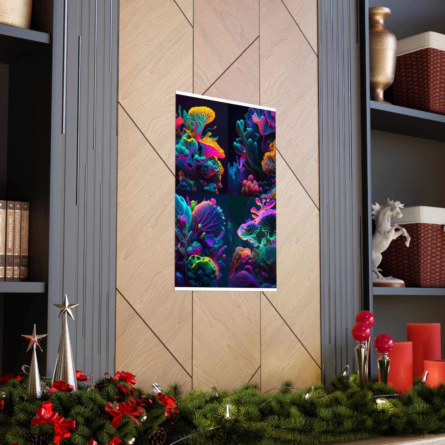 Premium Matte Vertical Posters Macro Coral Reef 5