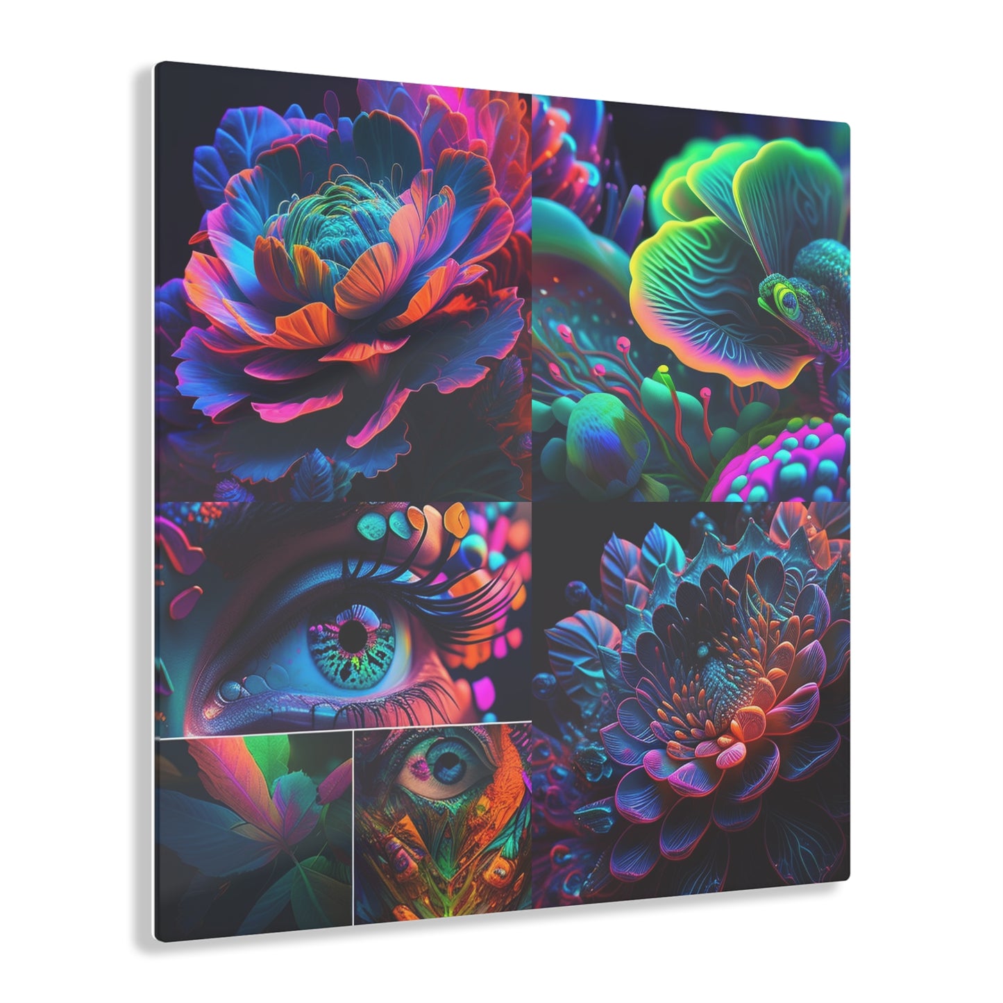 Acrylic Prints Neon Florescent Glow