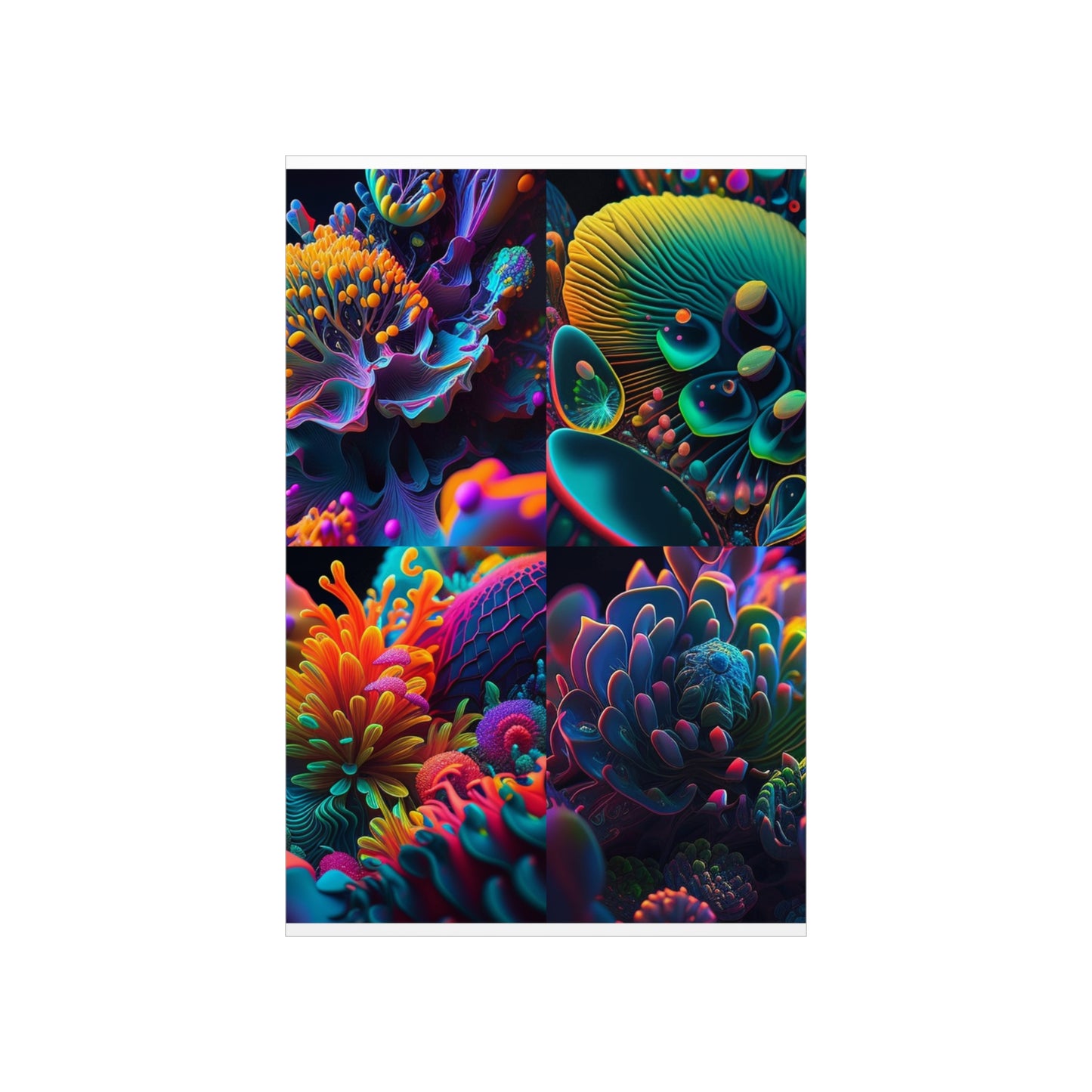 Premium Matte Vertical Posters Ocean Life Macro 5