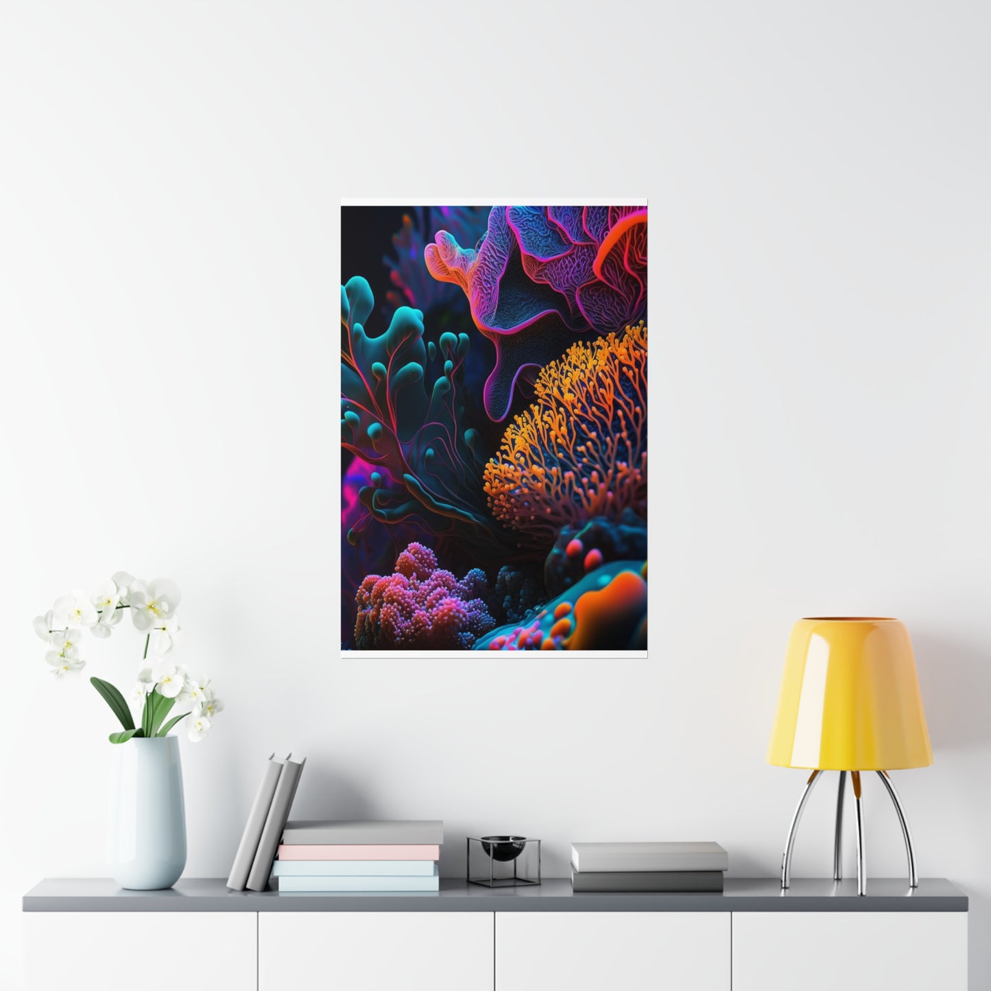 Premium Matte Vertical Posters Ocean Life Macro 2