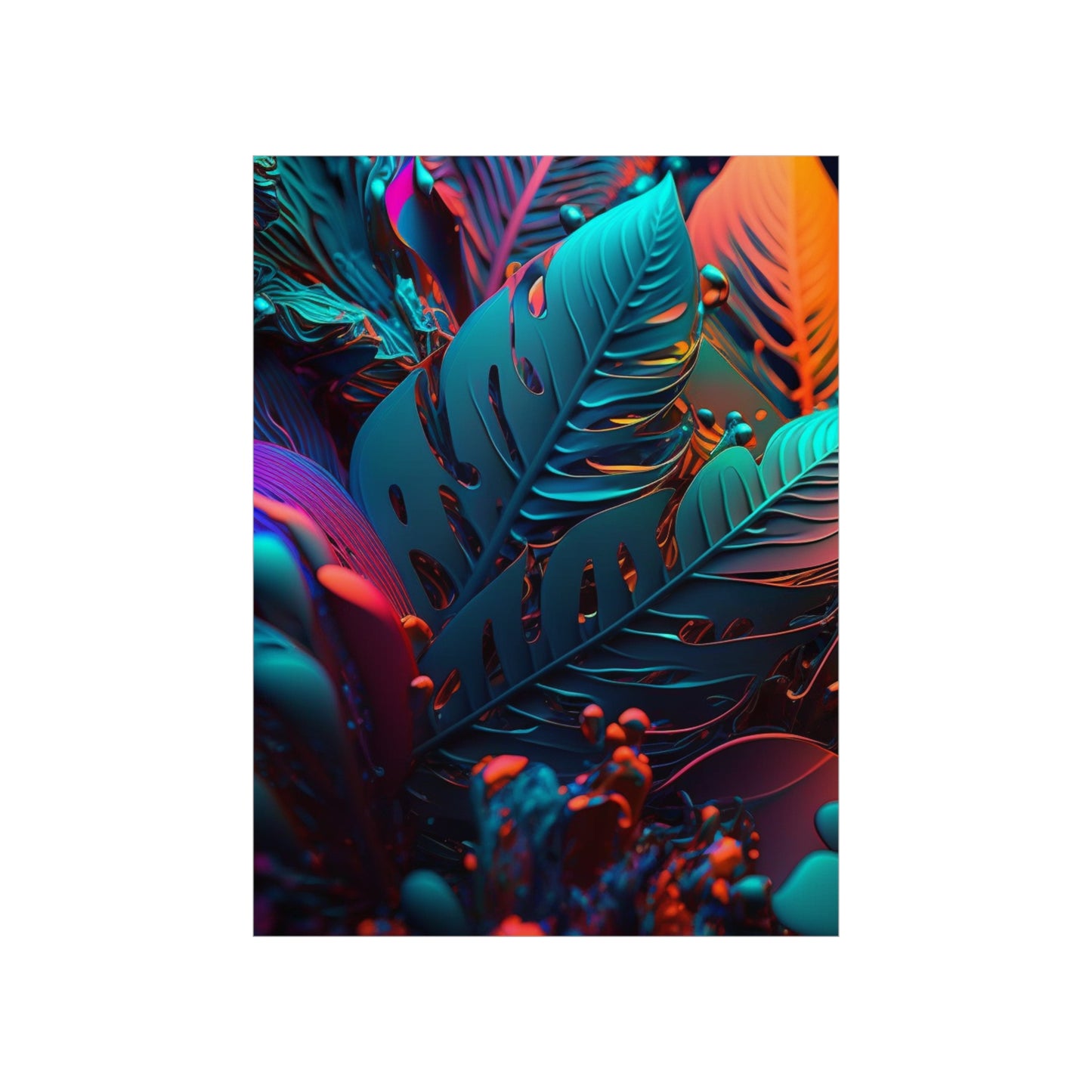 Premium Matte Vertical Posters Macro Florescent 1