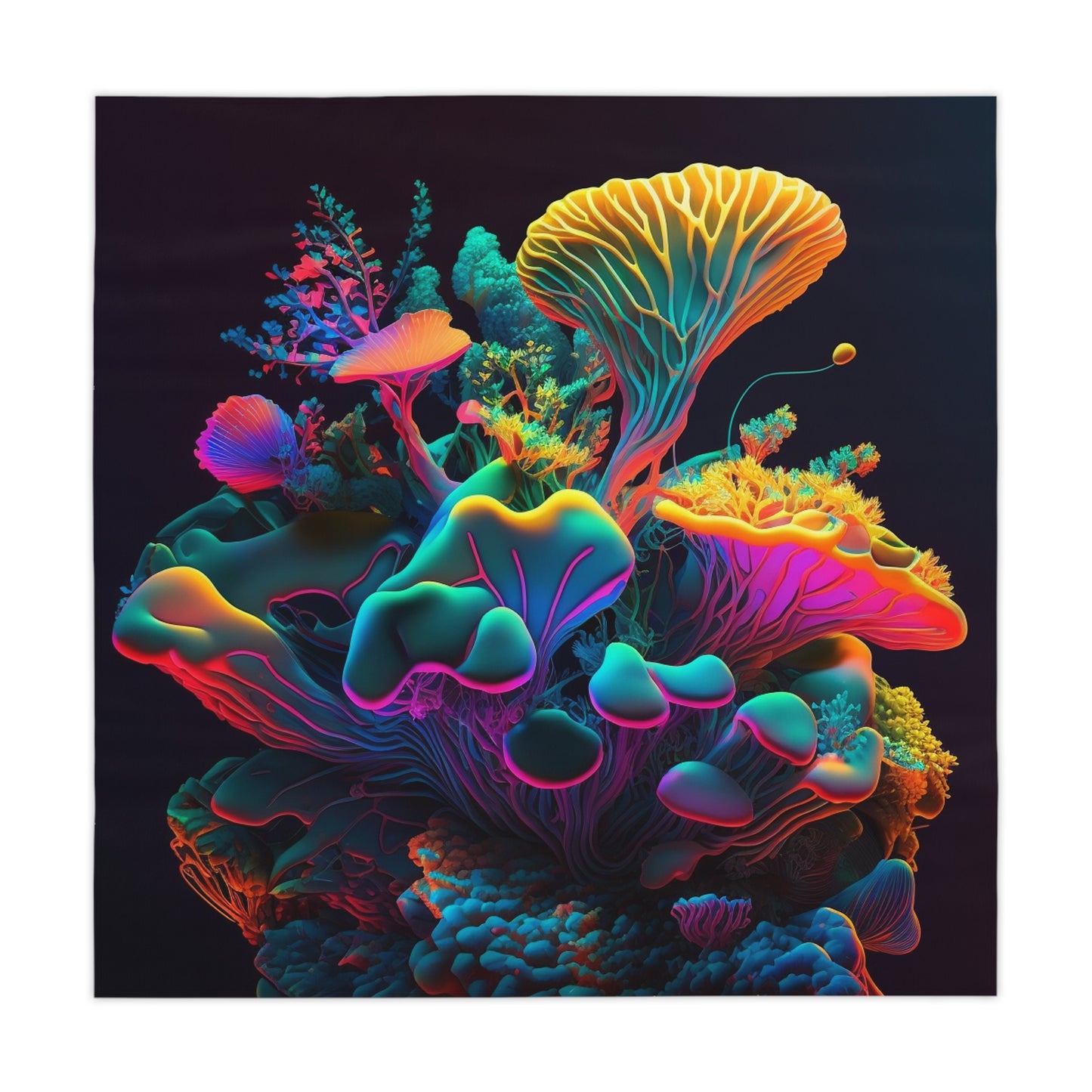 Tablecloth Macro Coral Reef 1