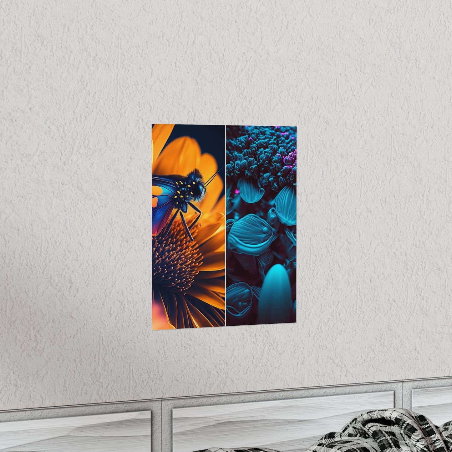 Premium Matte Vertical Posters Macro Reef Florescent 1