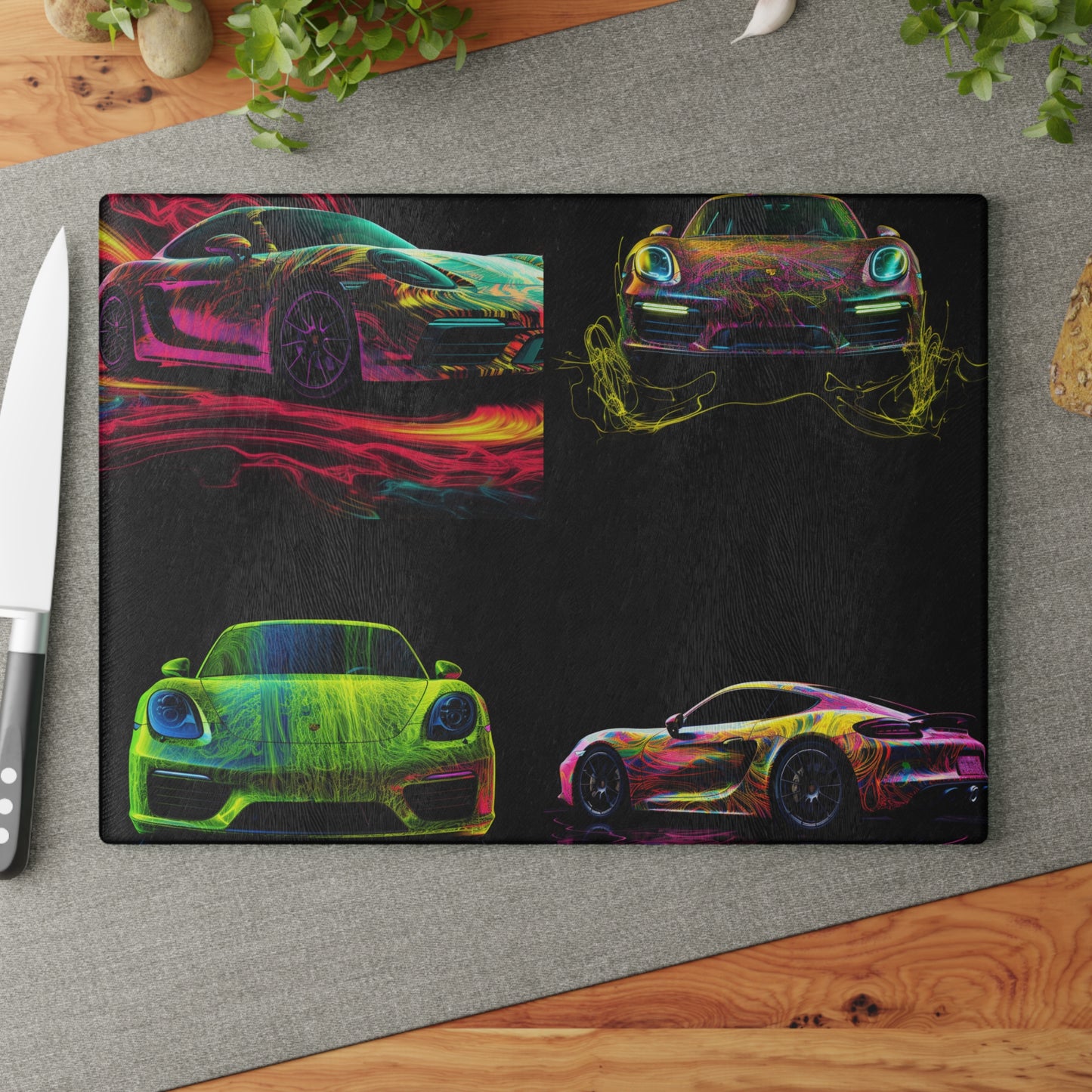 Glass Cutting Board Porsche Flair 5