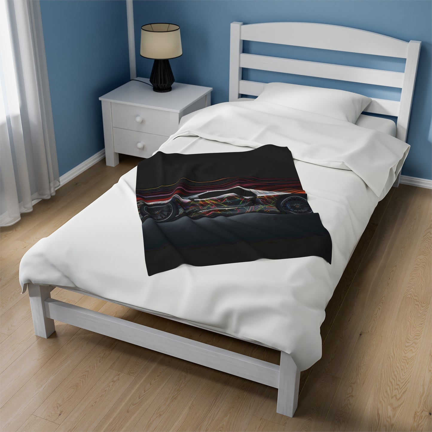 Velveteen Plush Blanket Porsche Line 4