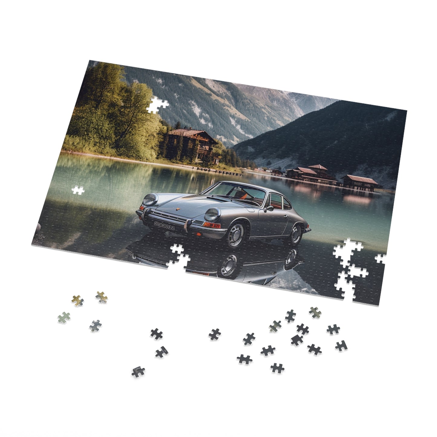 Jigsaw Puzzle (30, 110, 252, 500,1000-Piece) Porsche Lake 2