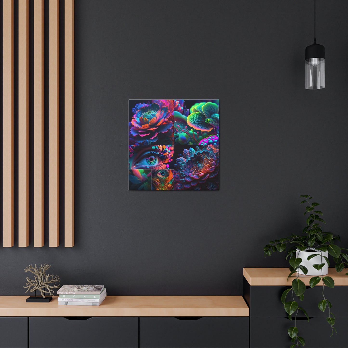 Canvas Gallery Wraps Neon Florescent Glow