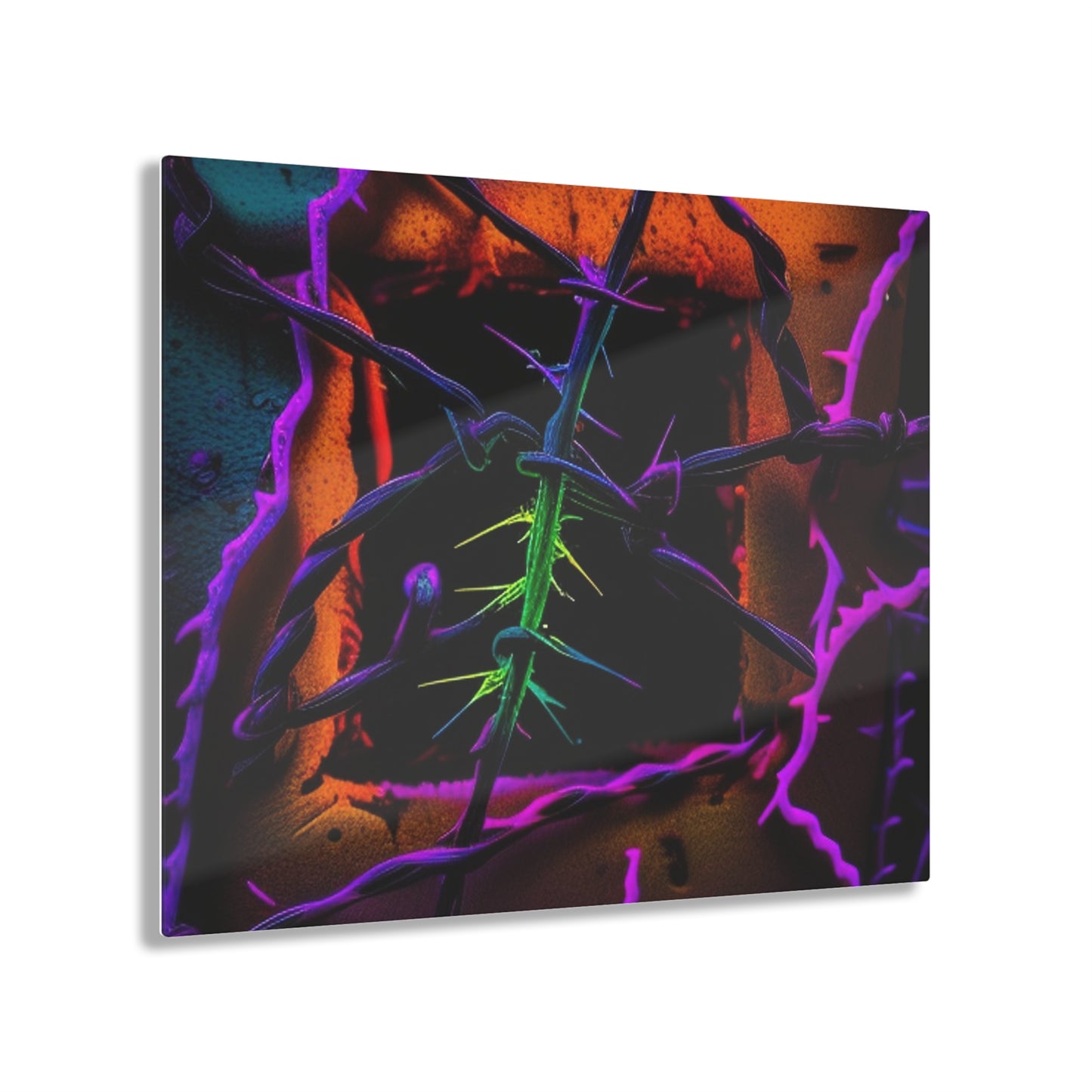 Acrylic Prints Macro Neon Barbs 1