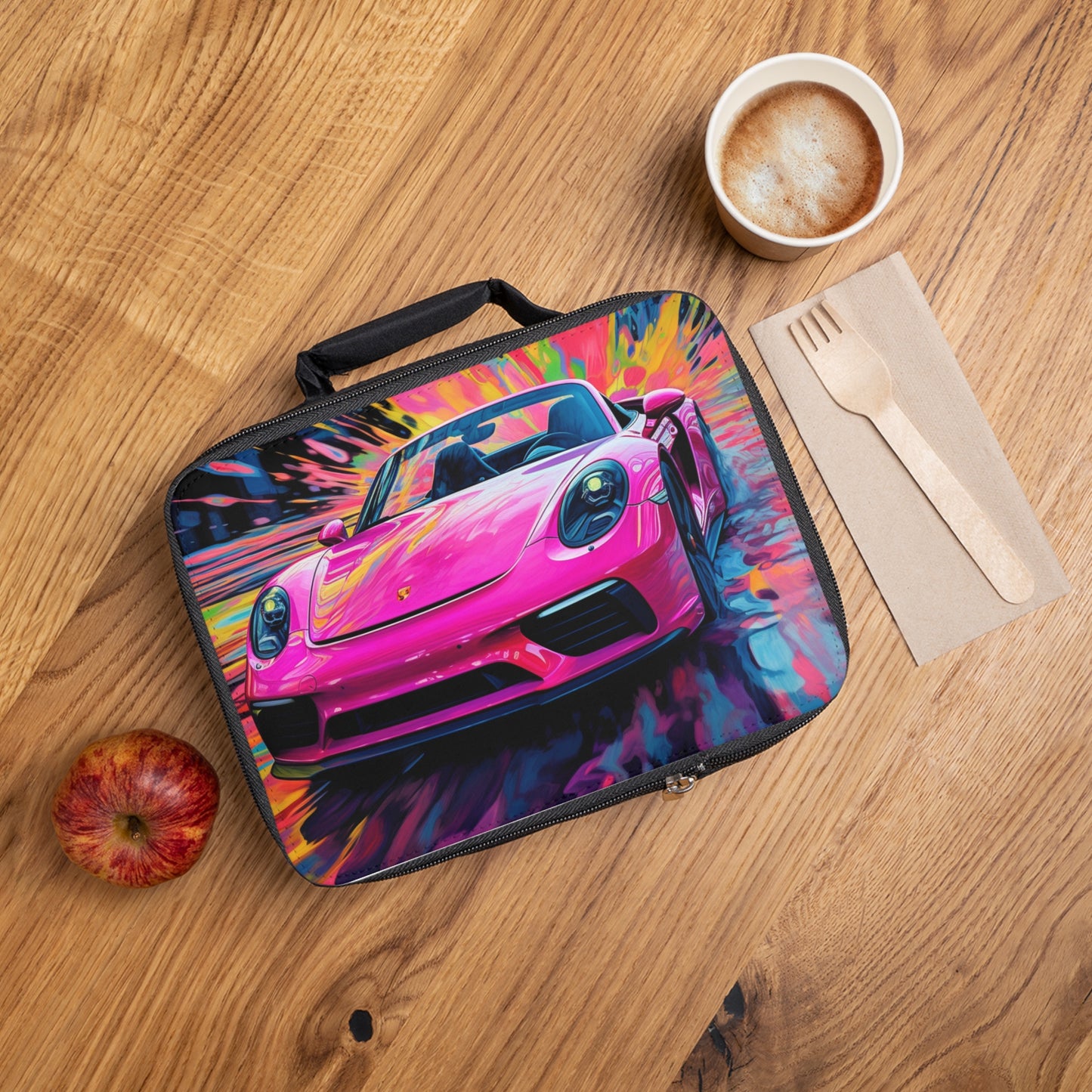 Lunch Bag Pink Porsche water fusion 2