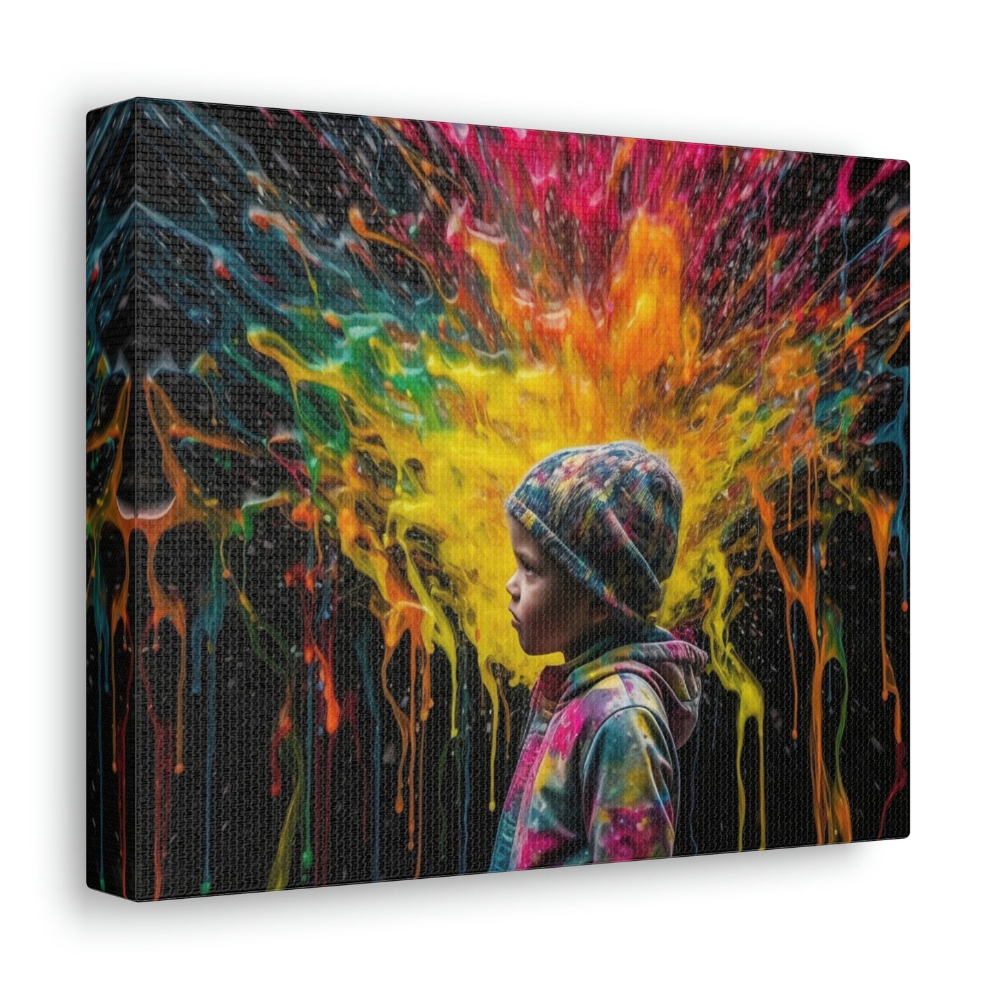 Canvas Gallery Wraps Kid Color Rain 3