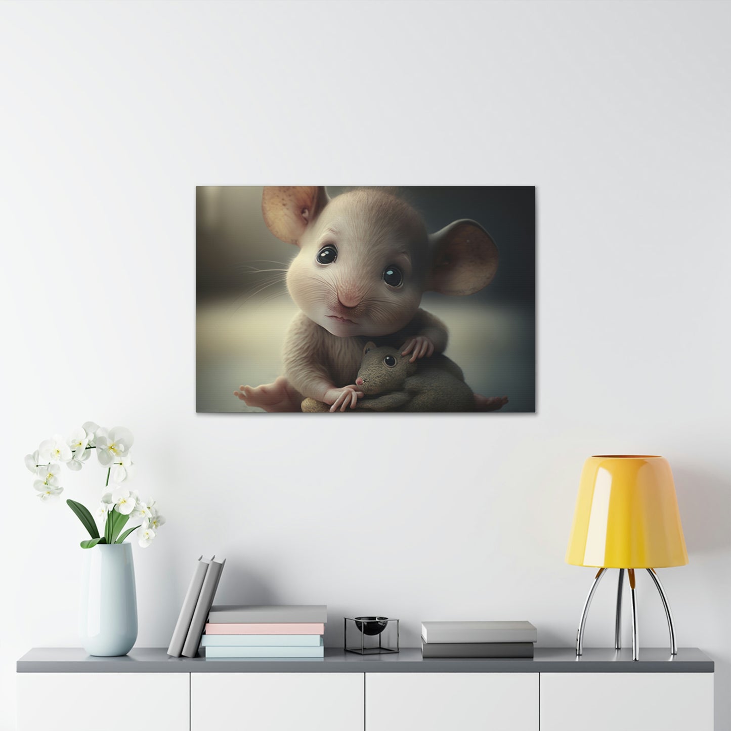 Baby mouse with doll