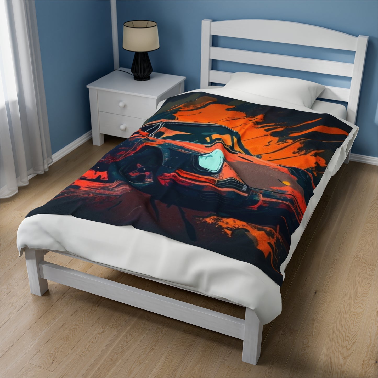 Velveteen Plush Blanket Porsche Abstract 3