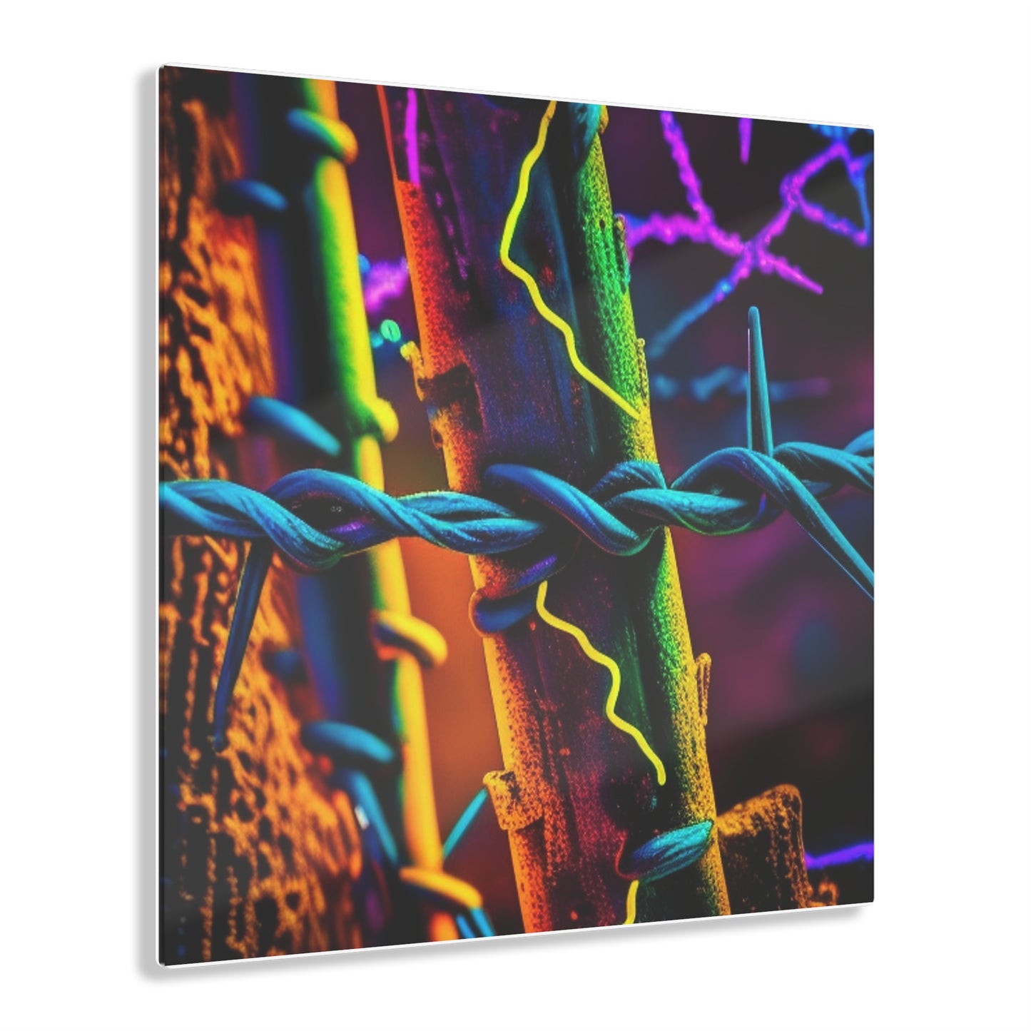 Acrylic Prints Macro Neon Barb 2