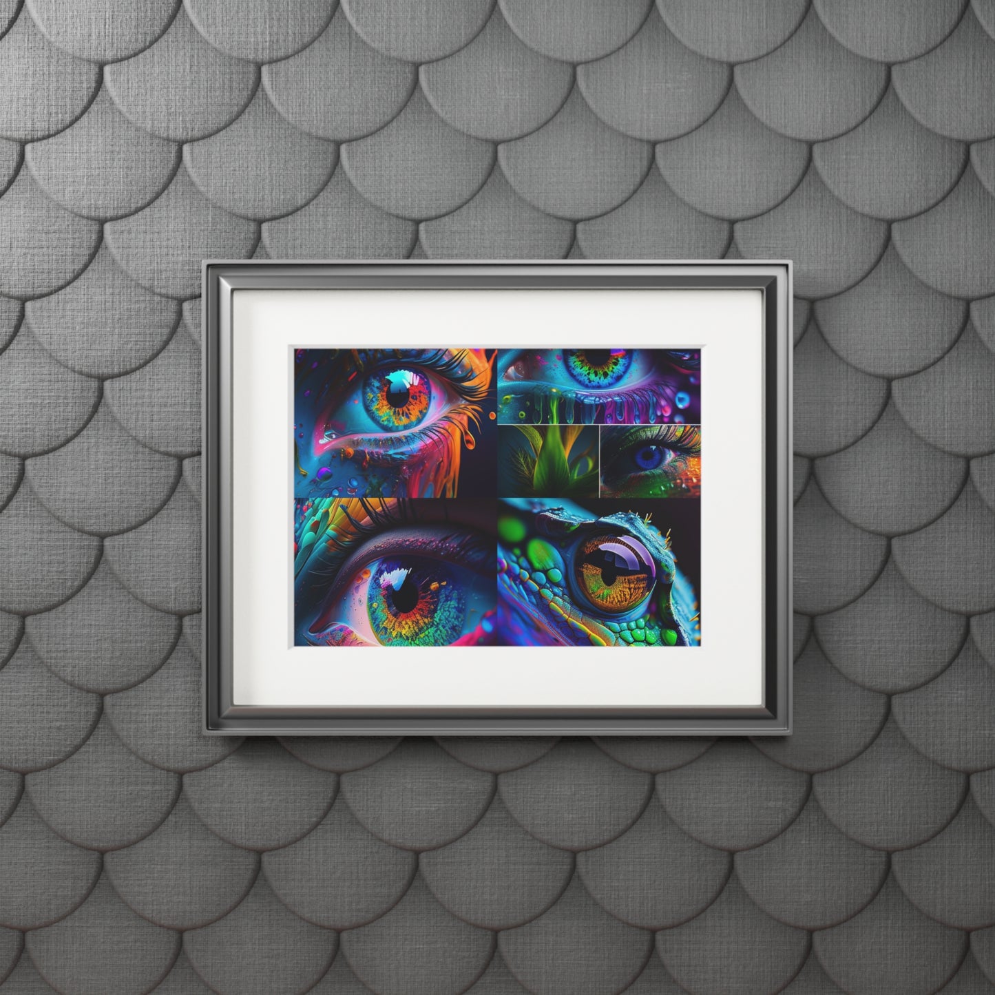 Fine Art Prints (Passepartout Paper Frame) Macro Eye Photo 5