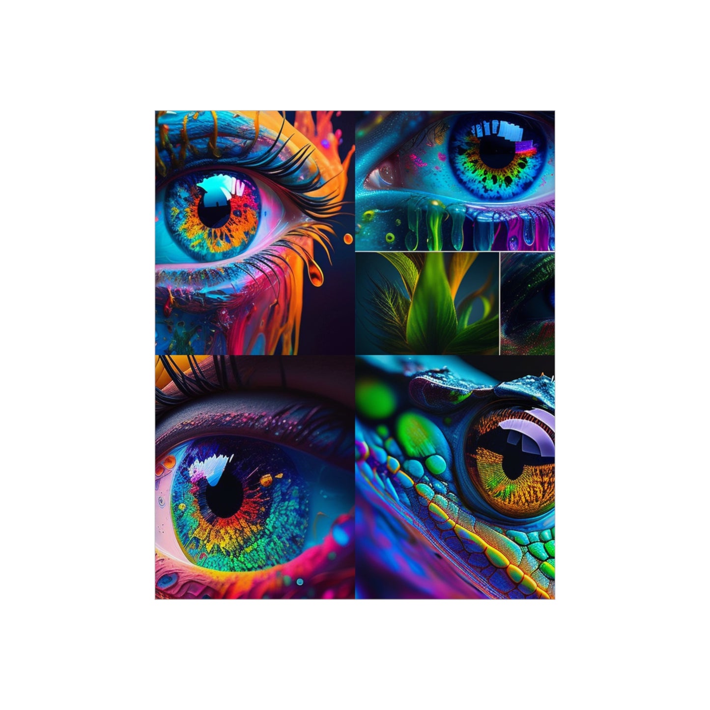 Premium Matte Vertical Posters Macro Eye Photo 5