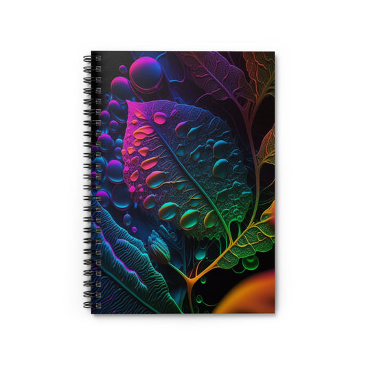 Spiral Notebook - Ruled Line Macro Reef Florescent 4