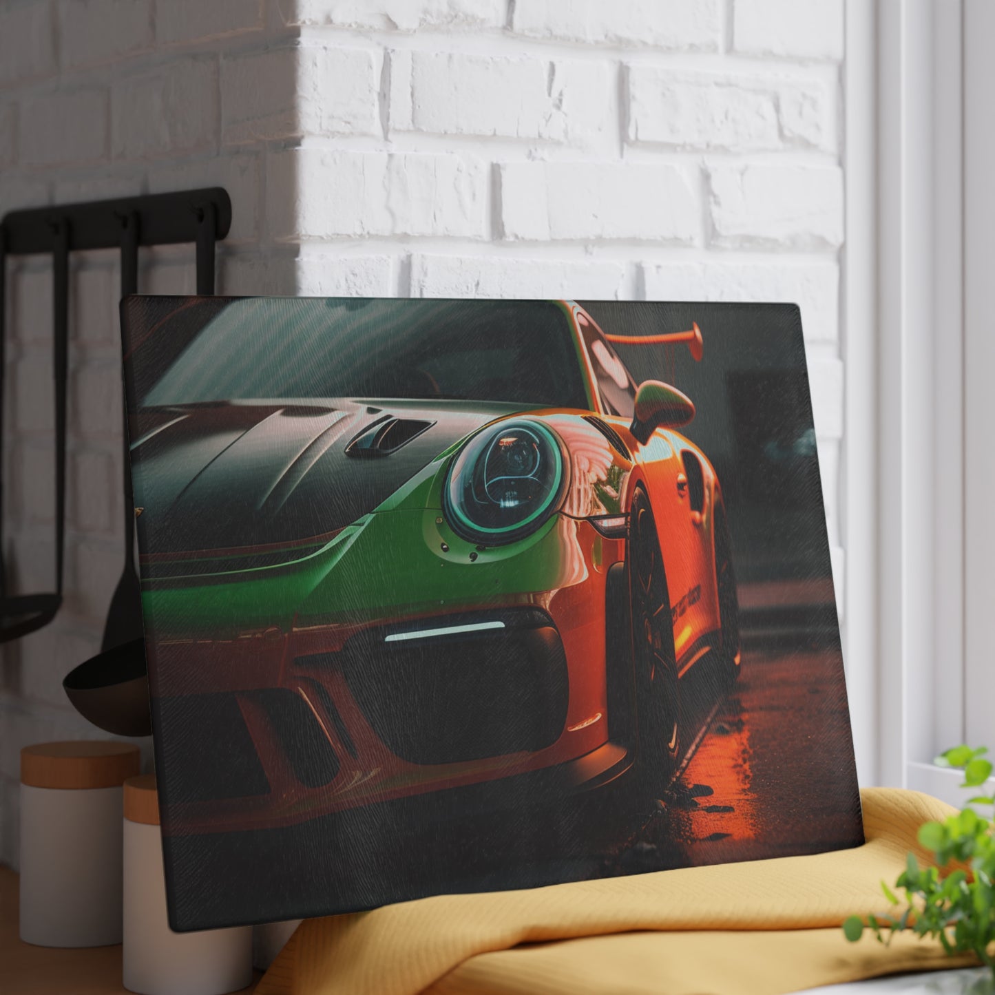 Glass Cutting Board porsche 911 gt3 2