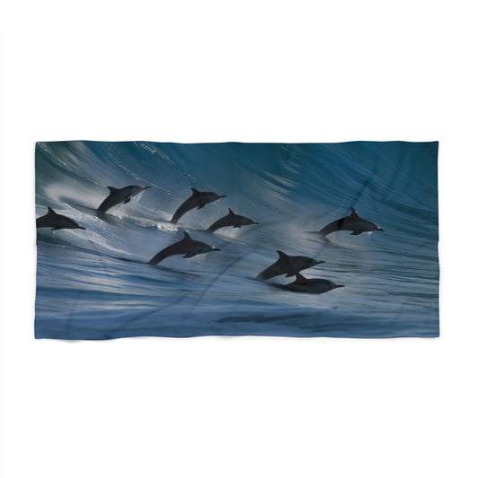 Beach Towel Dolphin Wave 3