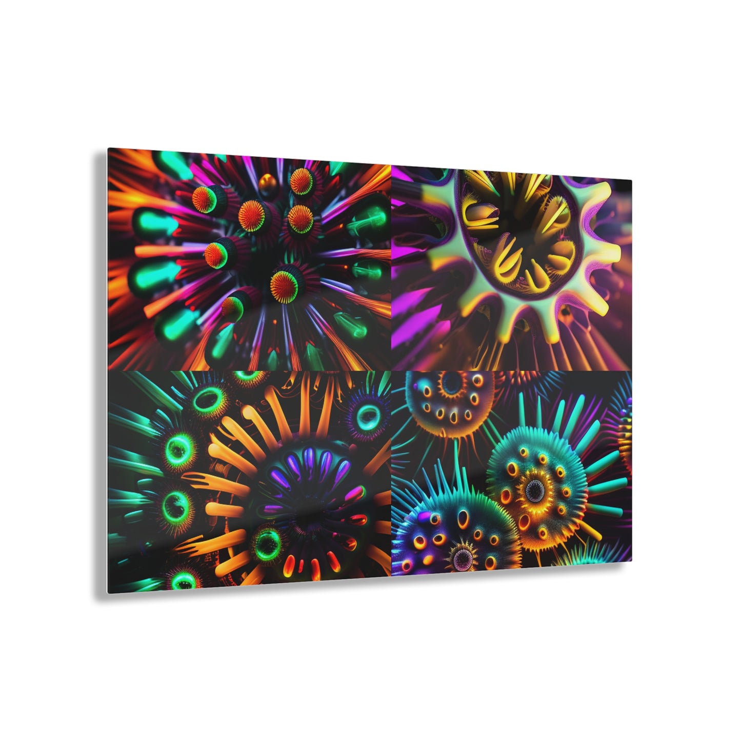 Acrylic Prints Neon Macro