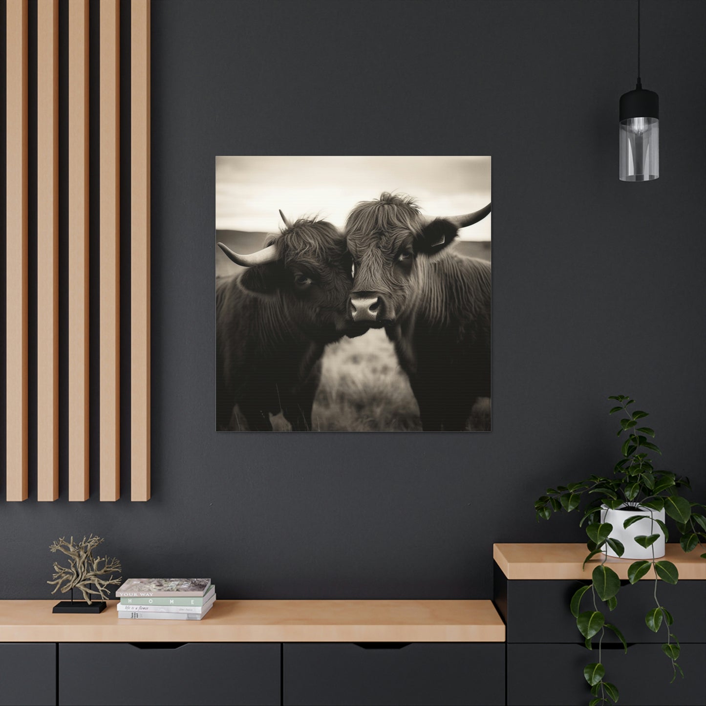 Canvas Gallery Wraps Cow Love 4