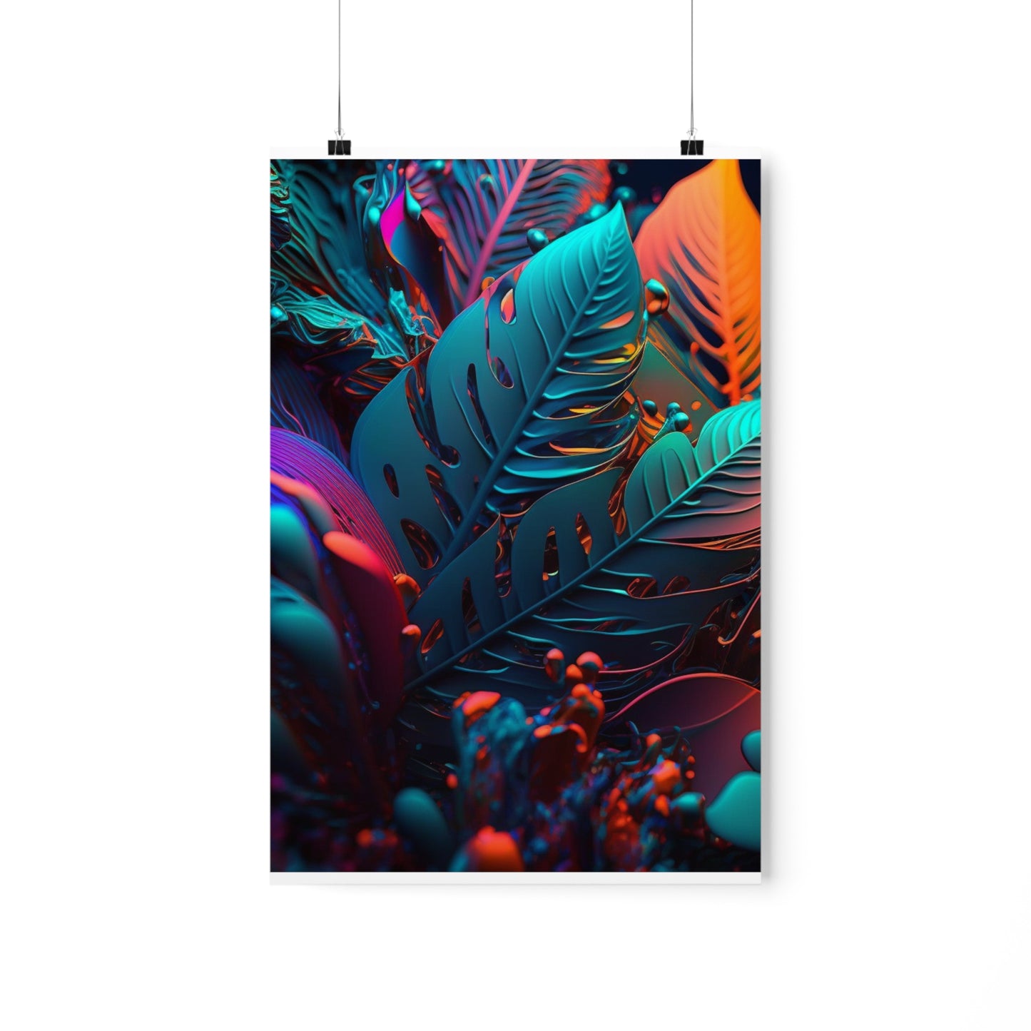 Premium Matte Vertical Posters Macro Florescent 1