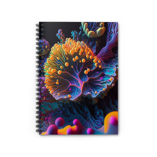 Spiral Notebook - Ruled Line Ocean Life Macro 1