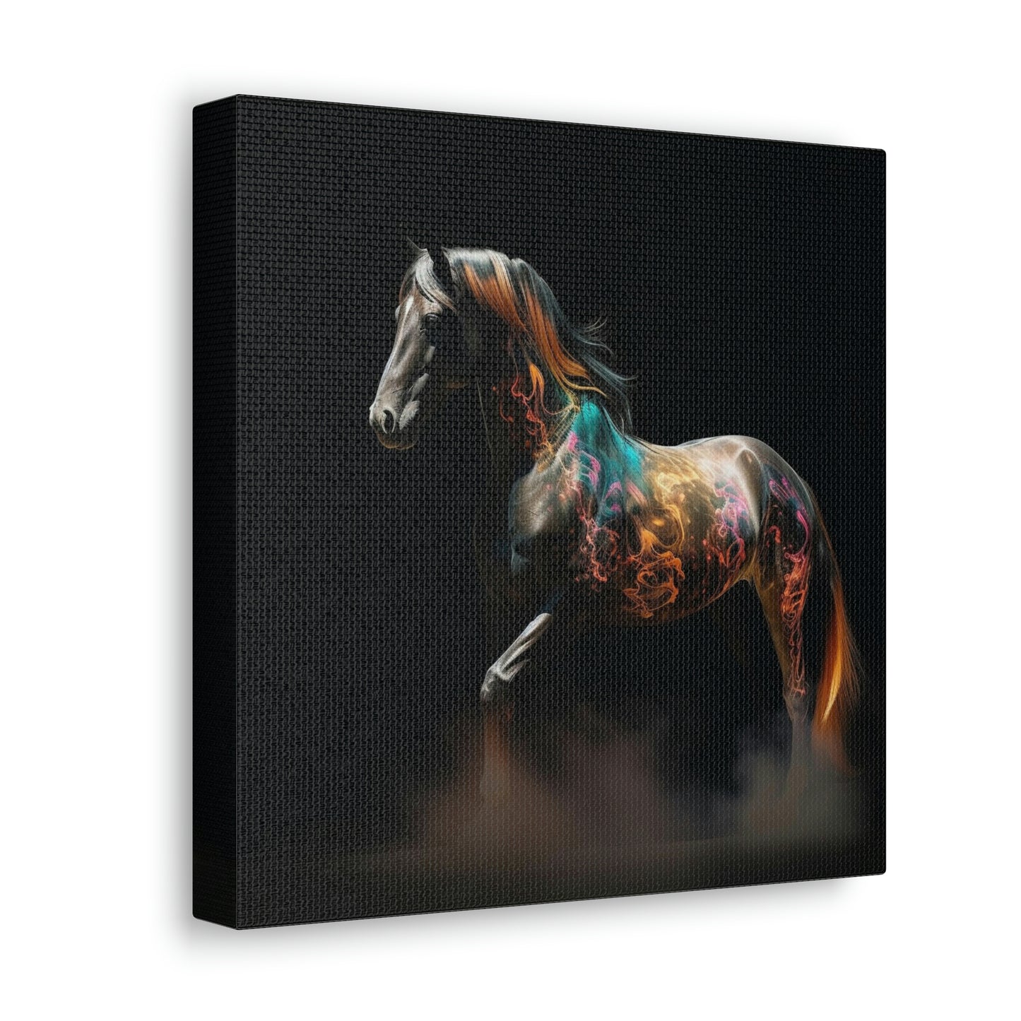 Canvas Gallery Wraps Horses smoke 4