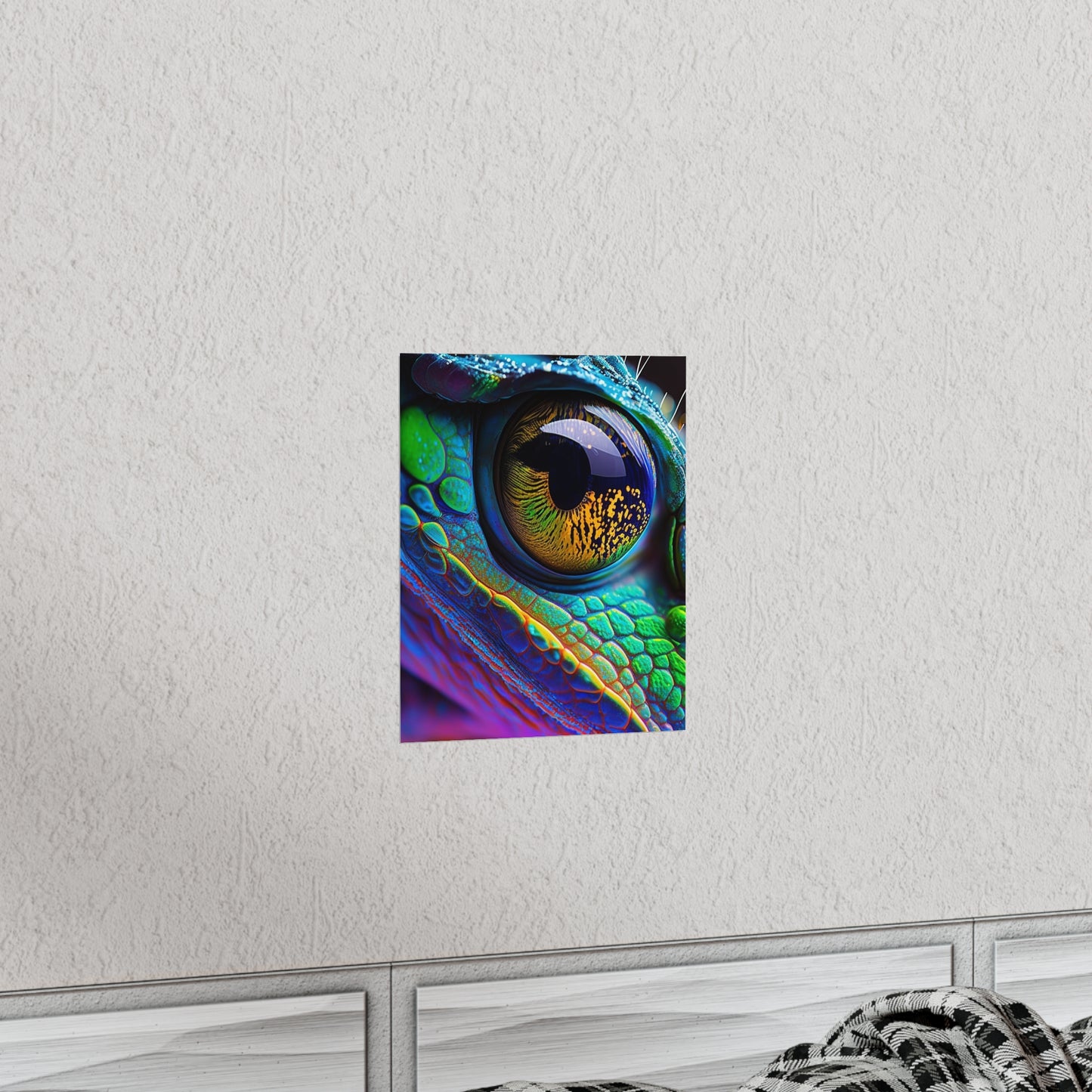 Premium Matte Vertical Posters Macro Eye Photo 4