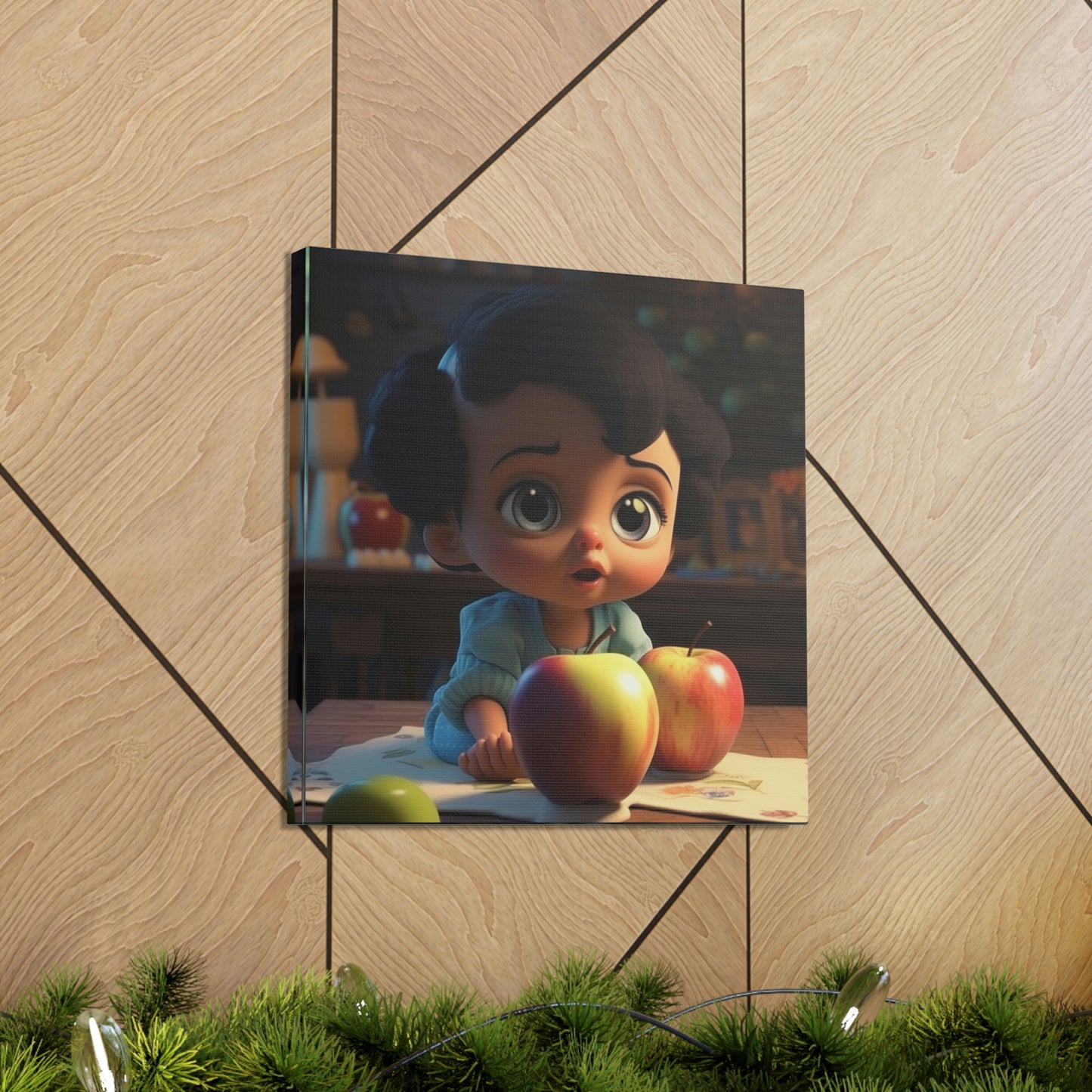 Canvas Gallery Wraps Girl Apple 2