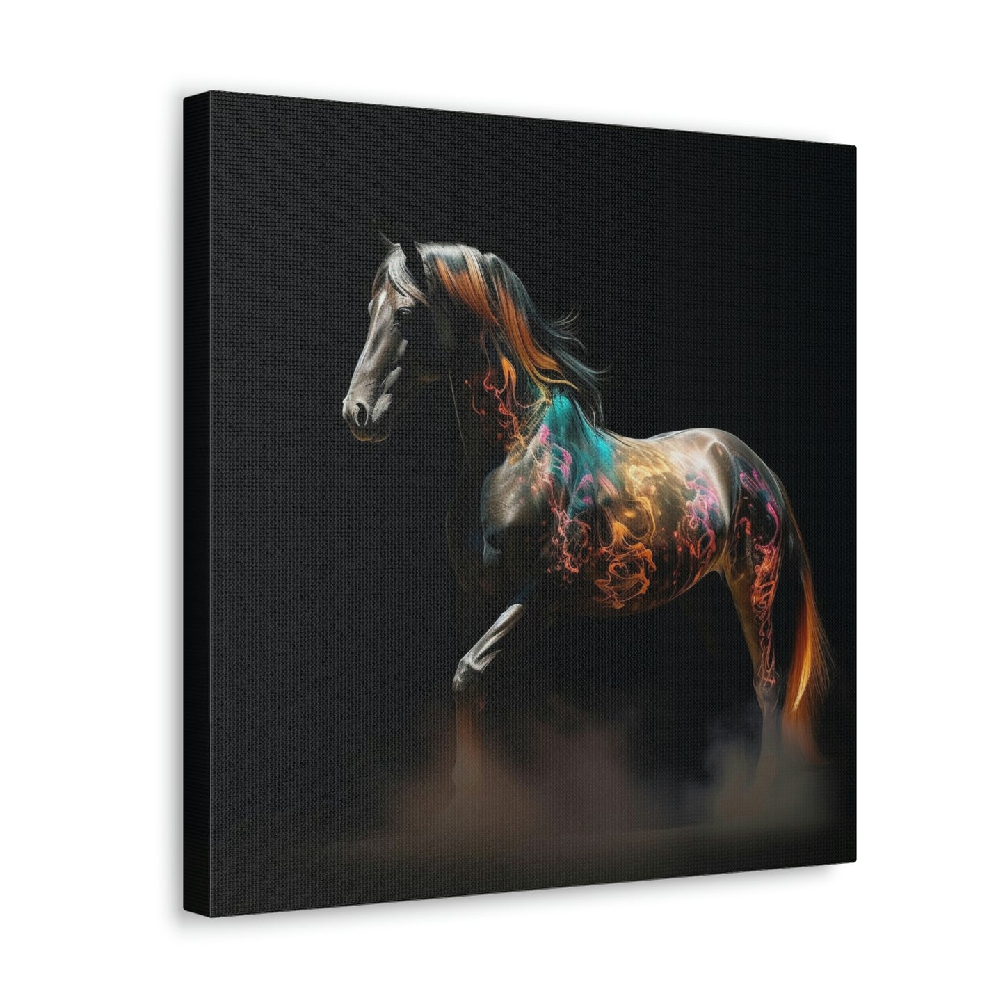 Canvas Gallery Wraps Horses smoke 4