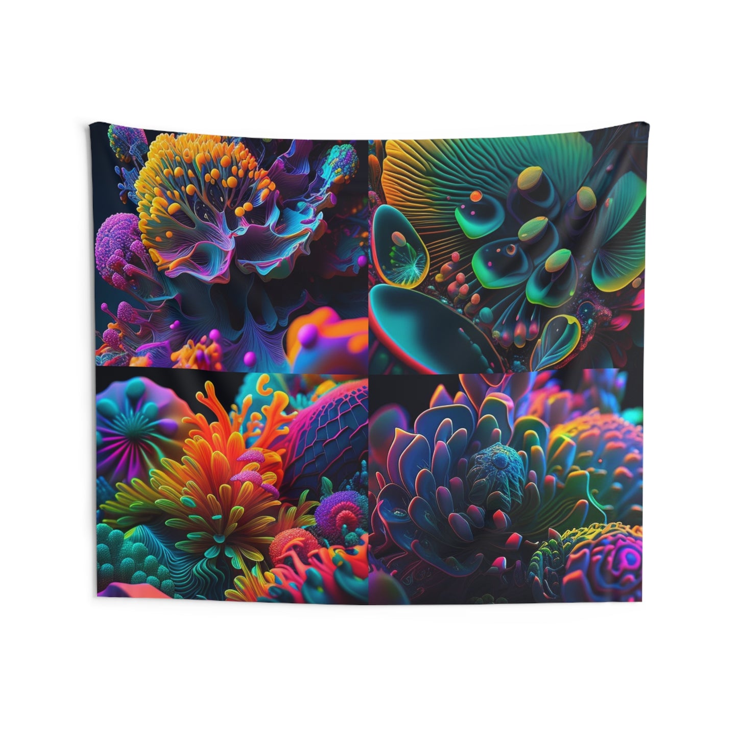 Indoor Wall Tapestries Ocean Life Macro 5