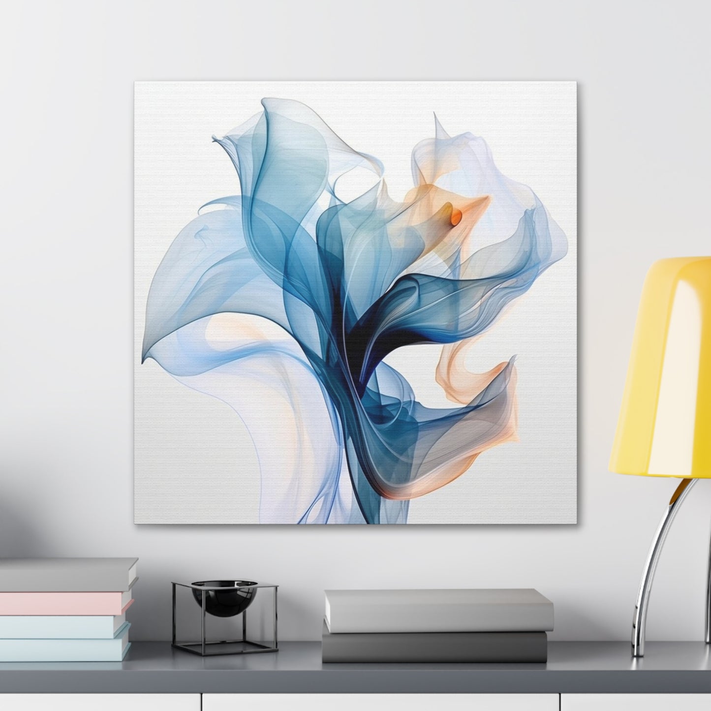 Canvas Gallery Wraps Blue Tluip Abstract 3