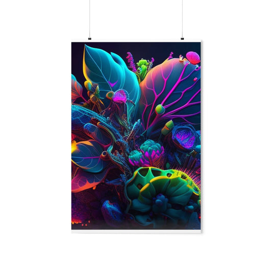 Premium Matte Vertical Posters Macro Coral Reef 3