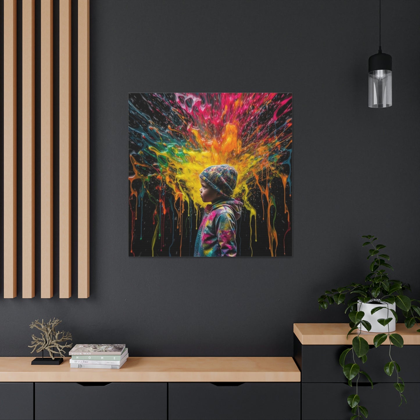 Canvas Gallery Wraps Kid Color Rain 3