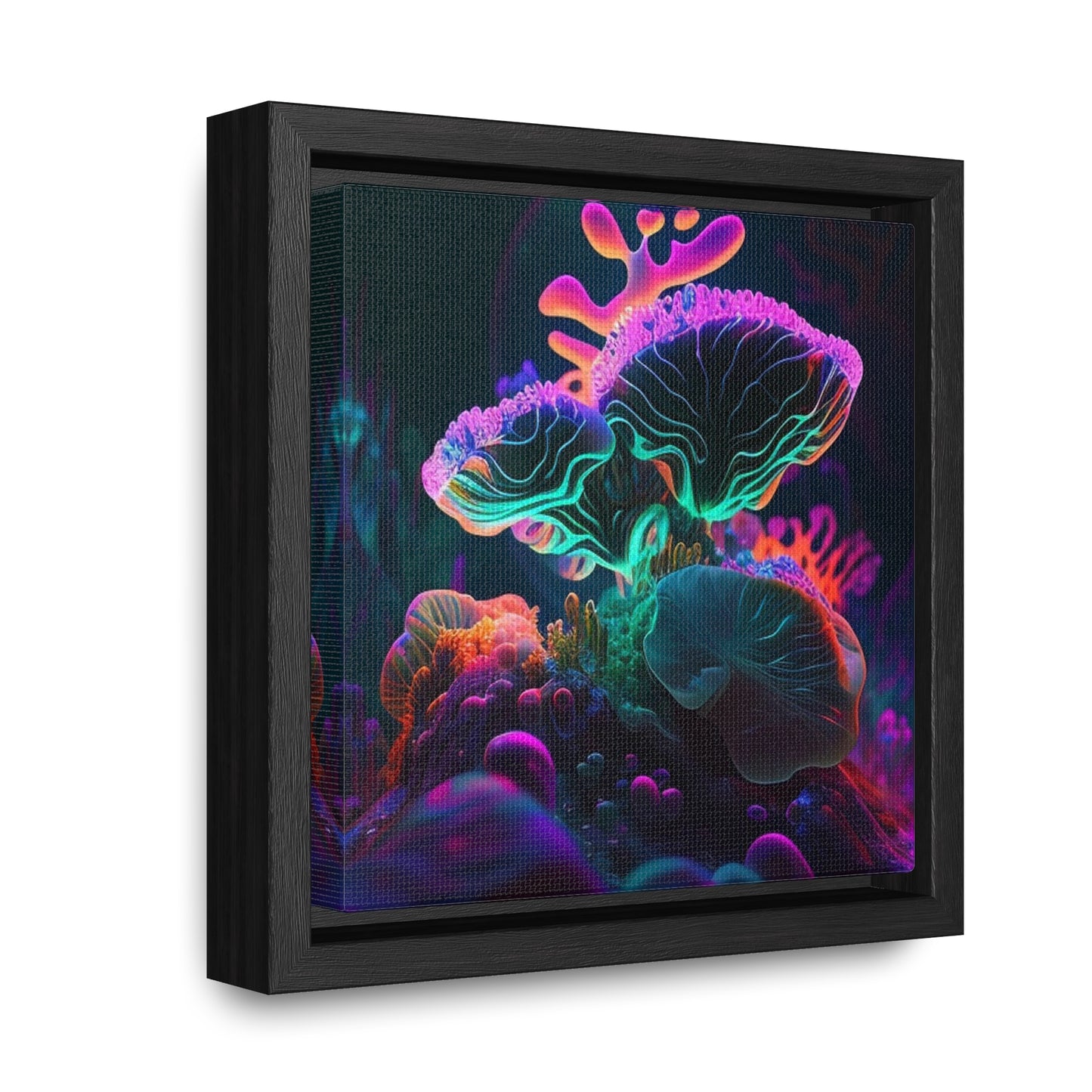 Gallery Canvas Wraps, Square Frame Macro Coral Reef 4