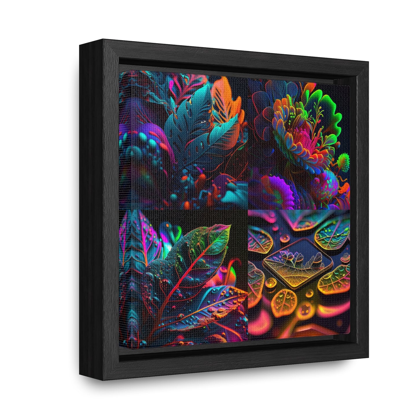 Gallery Canvas Wraps, Square Frame Macro Florescent 5