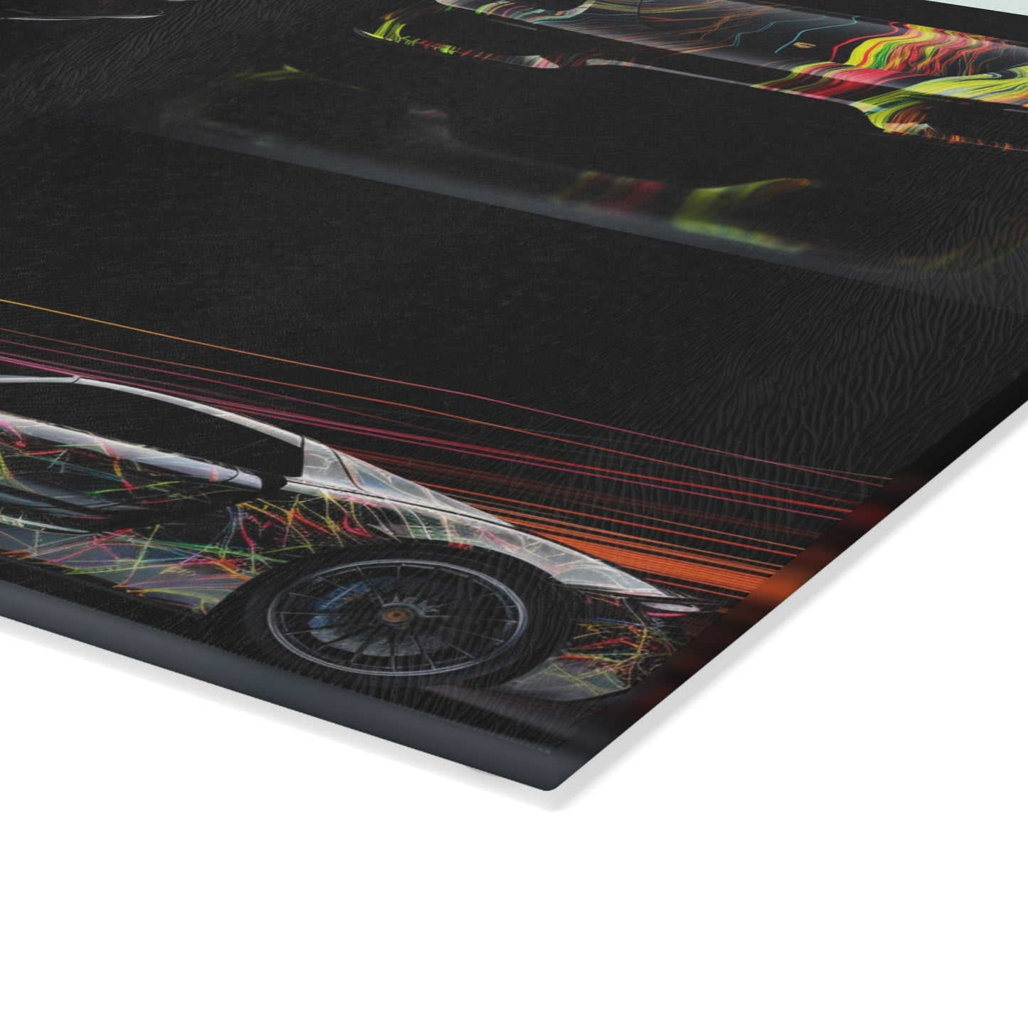 Glass Cutting Board Porsche Line 5