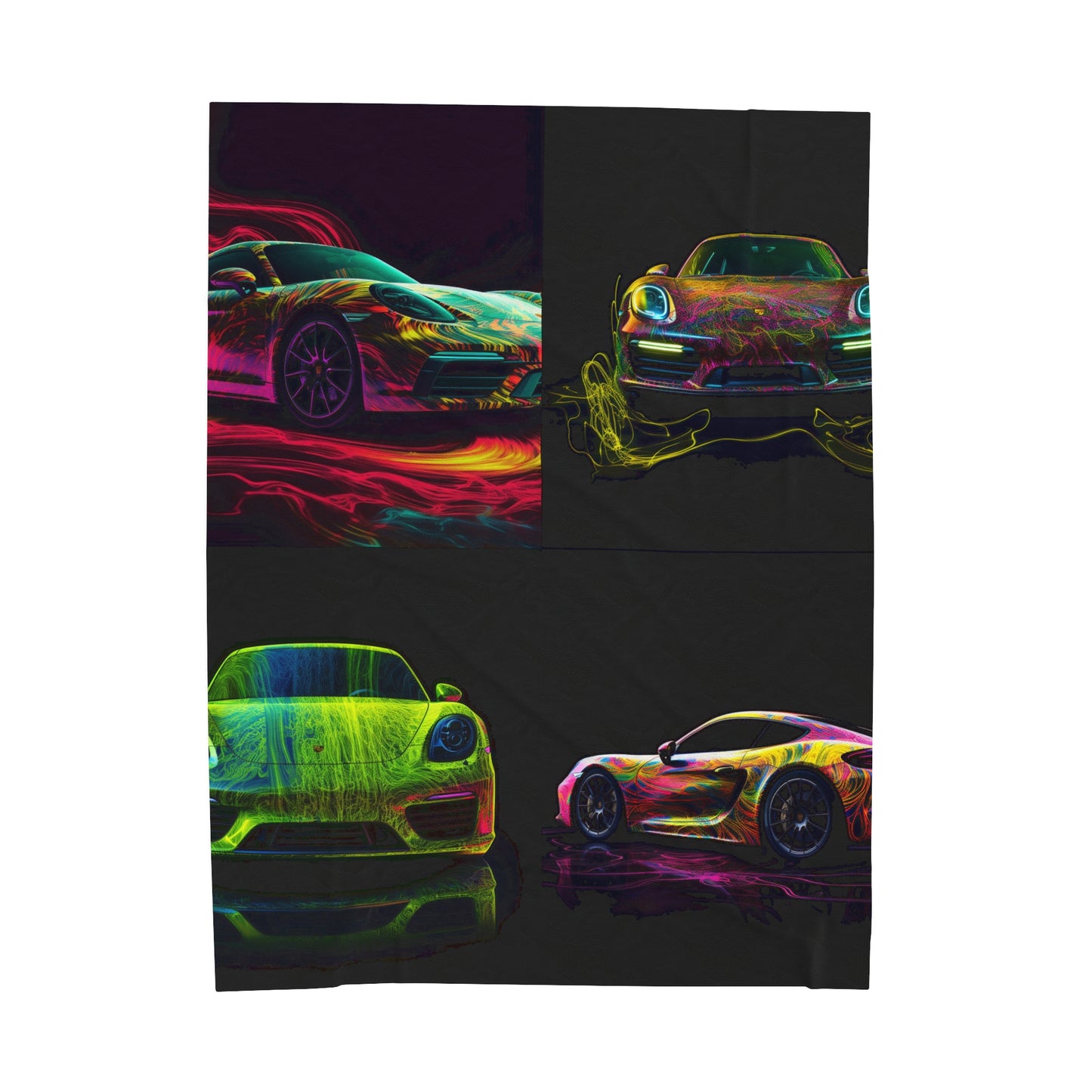 Velveteen Plush Blanket Porsche Flair 5